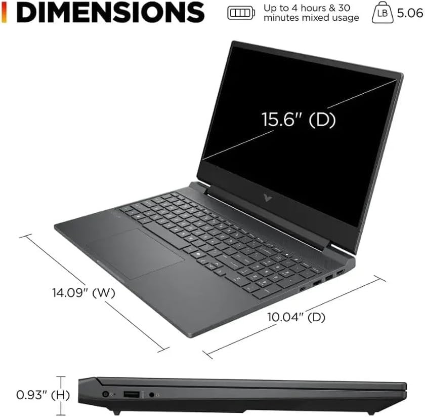 HP Victus 15.6″ 144Hz Full HD Gaming Laptop Intel Core i5 13420H 8GB RAM 512GB