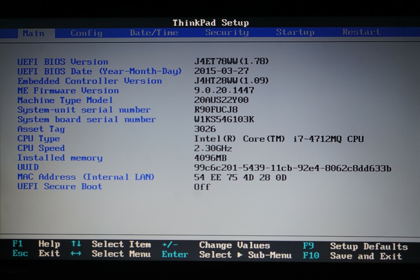 ^ Lenovo ThinkPad L540 i7-4712MQ @ 2.3GHz 15.6″ 4GB Ram No HD #C1251