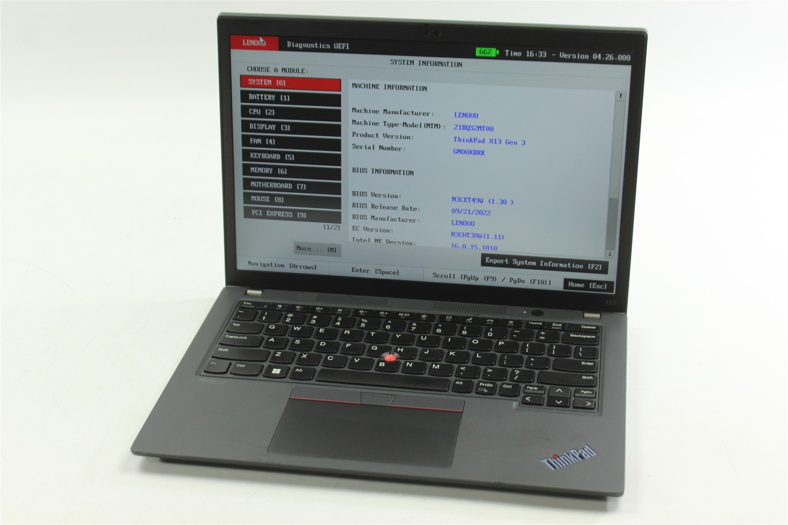 Lenovo ThinkPad X13 Gen 3 13.3″ i5-1245U 1.6GHz 256GB SSD 16GB RAM W11P