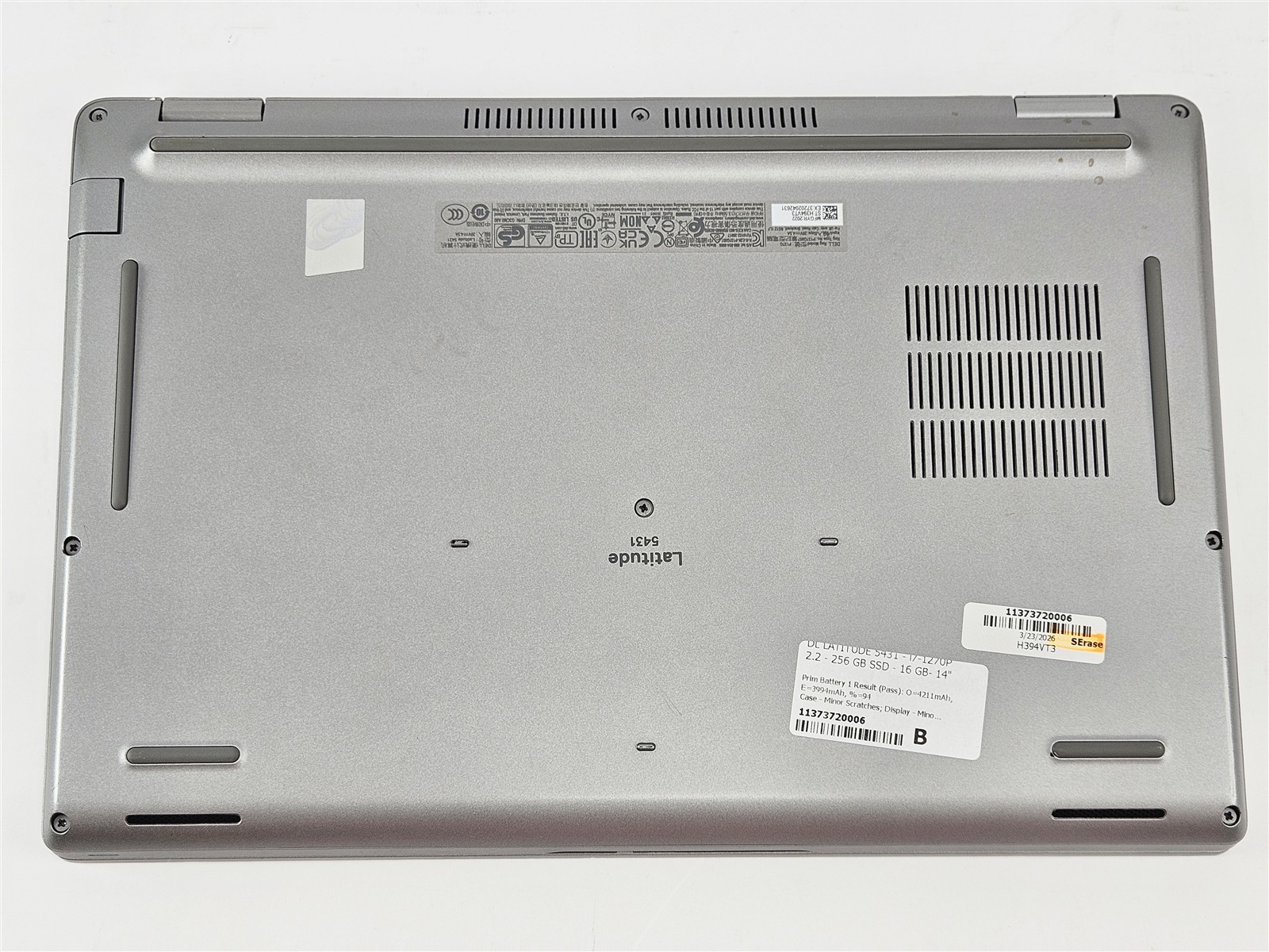Dell i7-1270P Latitude 5431 256GB SSD 16GB 14″ FHD HDMI Wi-Fi 6E No OS