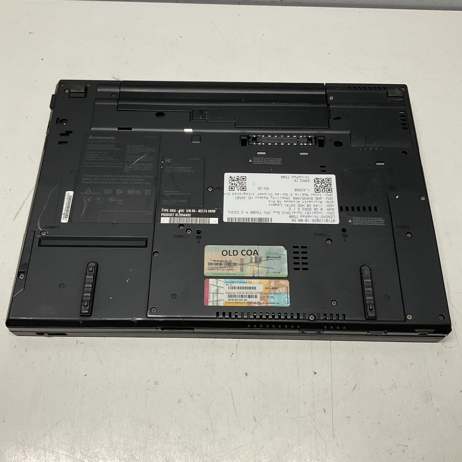 Lenovo ThinkPad T500 Intel Core 2 Duo T9400 2.53GHz 8GB 160GB HDD Win 10 Pro