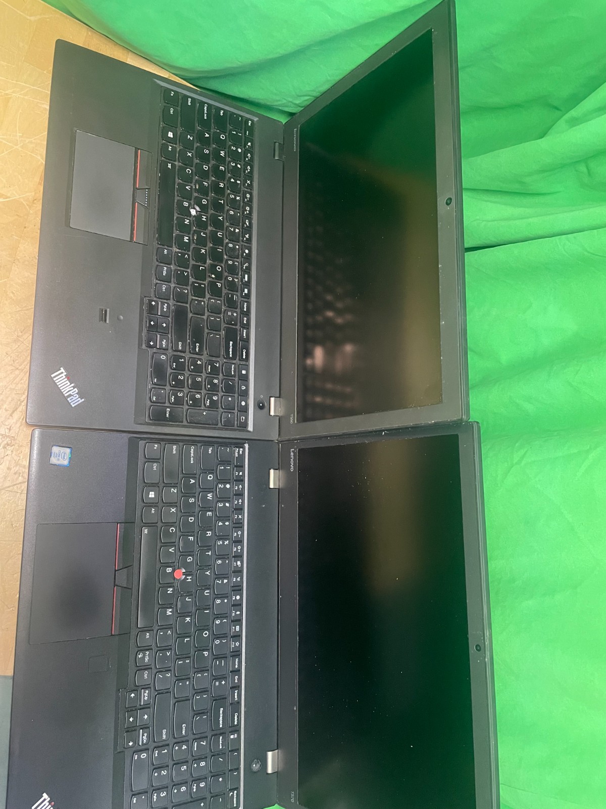 LOT OF 2 – LENOVO T570/T550 LAPTOPS – BAD KEYBOARDS – REPAIRS/PARTS -I5