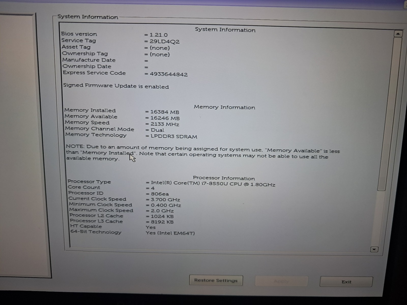 Dell XPS 13 9370 13.3″ UHD Touch Laptop i7-8550U 16GB RAM – SSD Not Included!