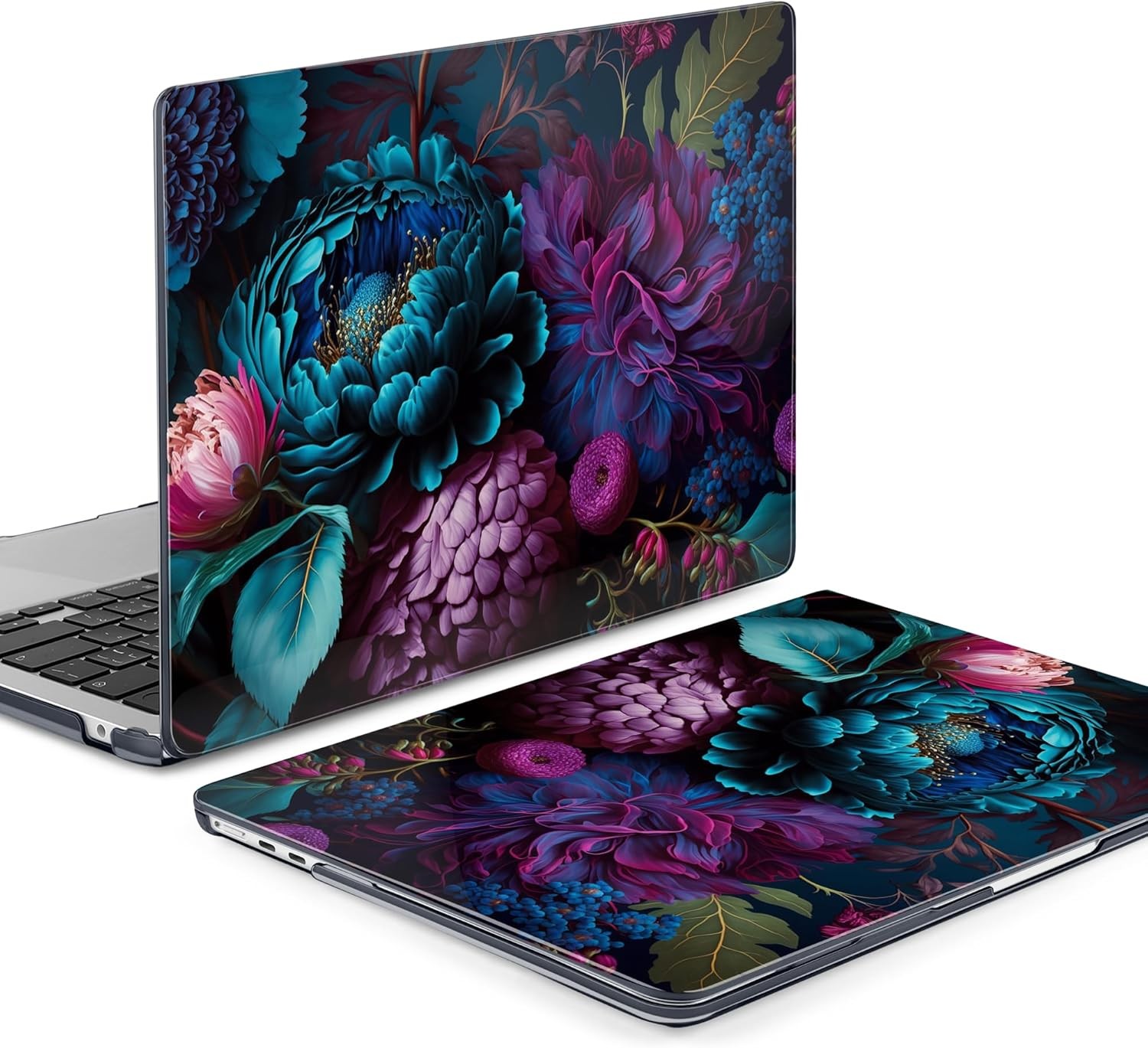 Case for MacBook Air 15 inch 2026 2025 2024 2023, Beautiful Fantasy Flower Shell