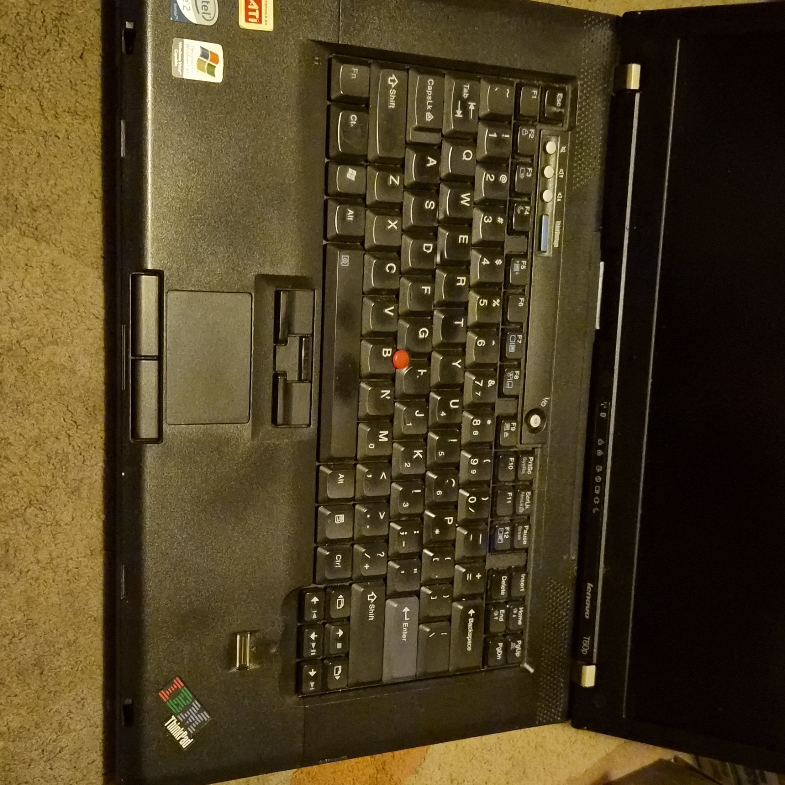 Lenovo ThinkPad T60p 15″ Core 2 Duo 2GB 100GB HDD Win XP Pro FireGL