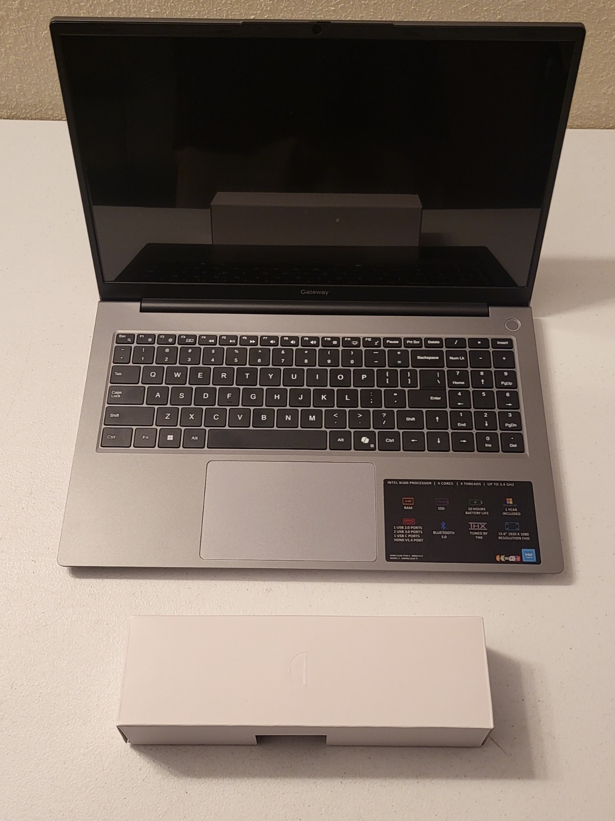 Gateway GWNN11554 15.6″ FHD Laptop Intel N100 4GB RAM 128GB SSD Win 11S Open Box