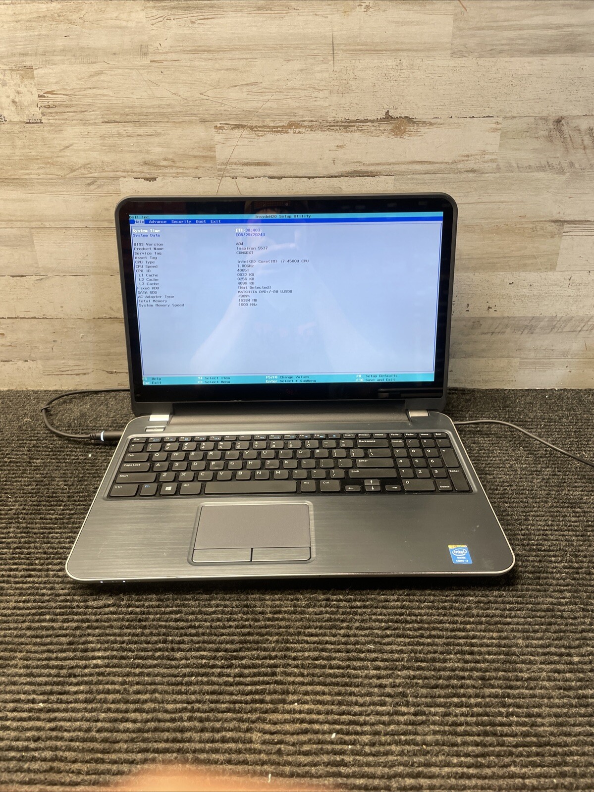 *PARTS* Dell Inspiron 5537 15.6″ i7-4500U 1.80GHz 16GB RAM Laptop No HDD/OS