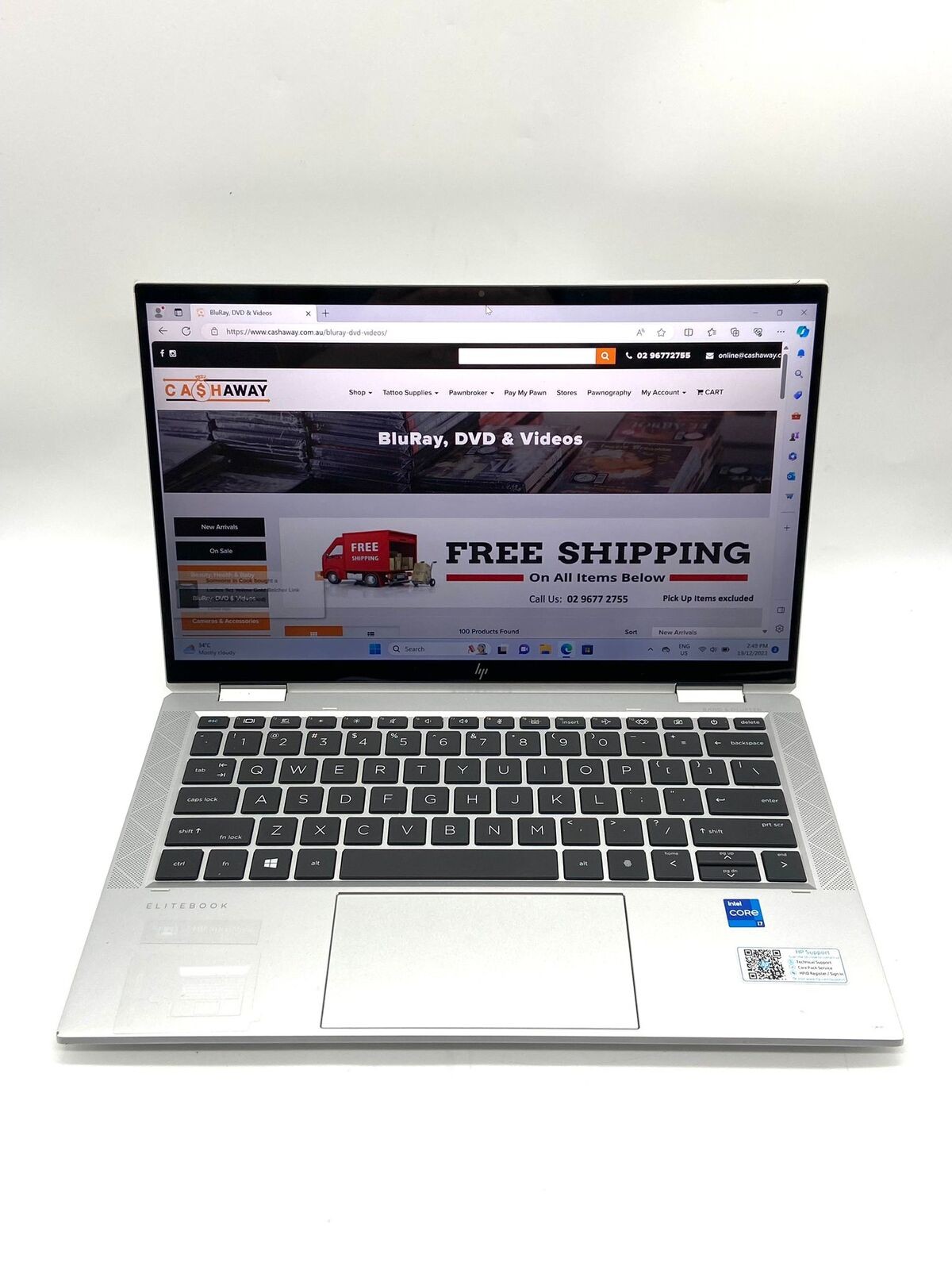 HP EliteBook x360 1030 G8 Laptop 13.3 Inch 11th Gen i7 16GB 512GB SSD