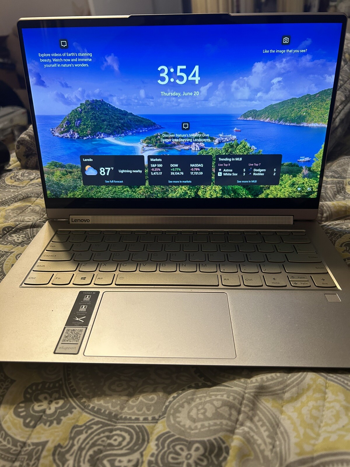Lenovo Yoga 9 14ITL5 i7-1185G7 3.0GHz 16GB 512GB SSD 14″ Very Good