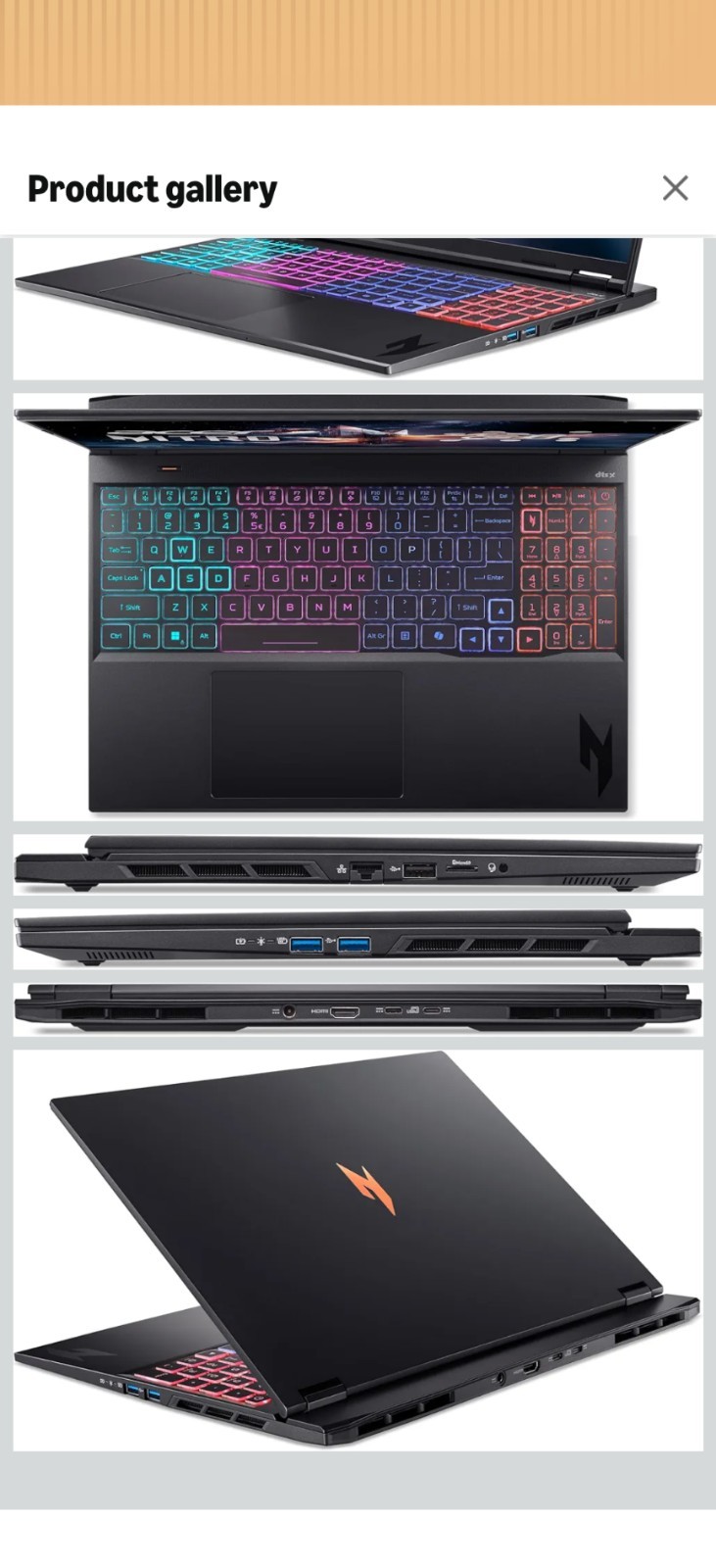 Acer Nitro 16S AI Copilot+ PC Gaming Laptop | AMD Ryzen AI 9 365 Processor NEW