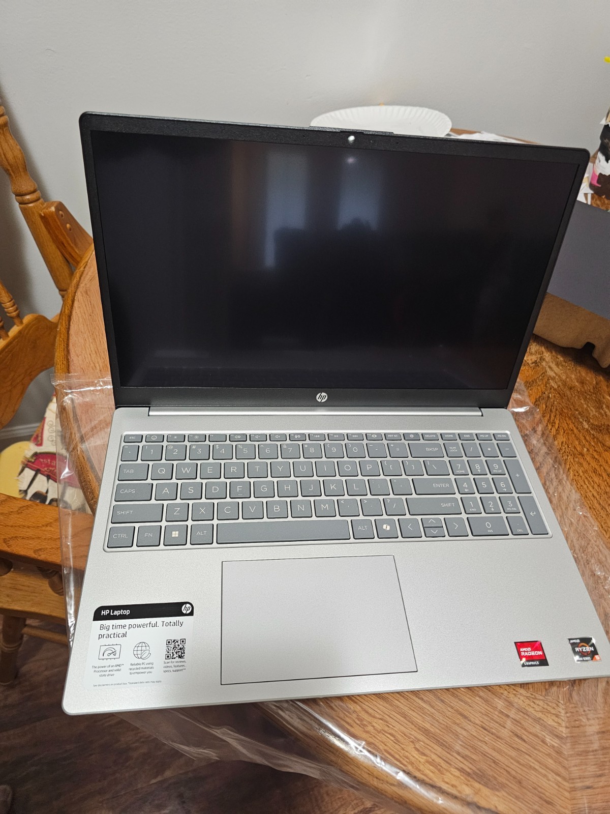 hp 15.6 silver, New never used, $600 retail, HDMI port, 2 USB C ports, 8gb Ram
