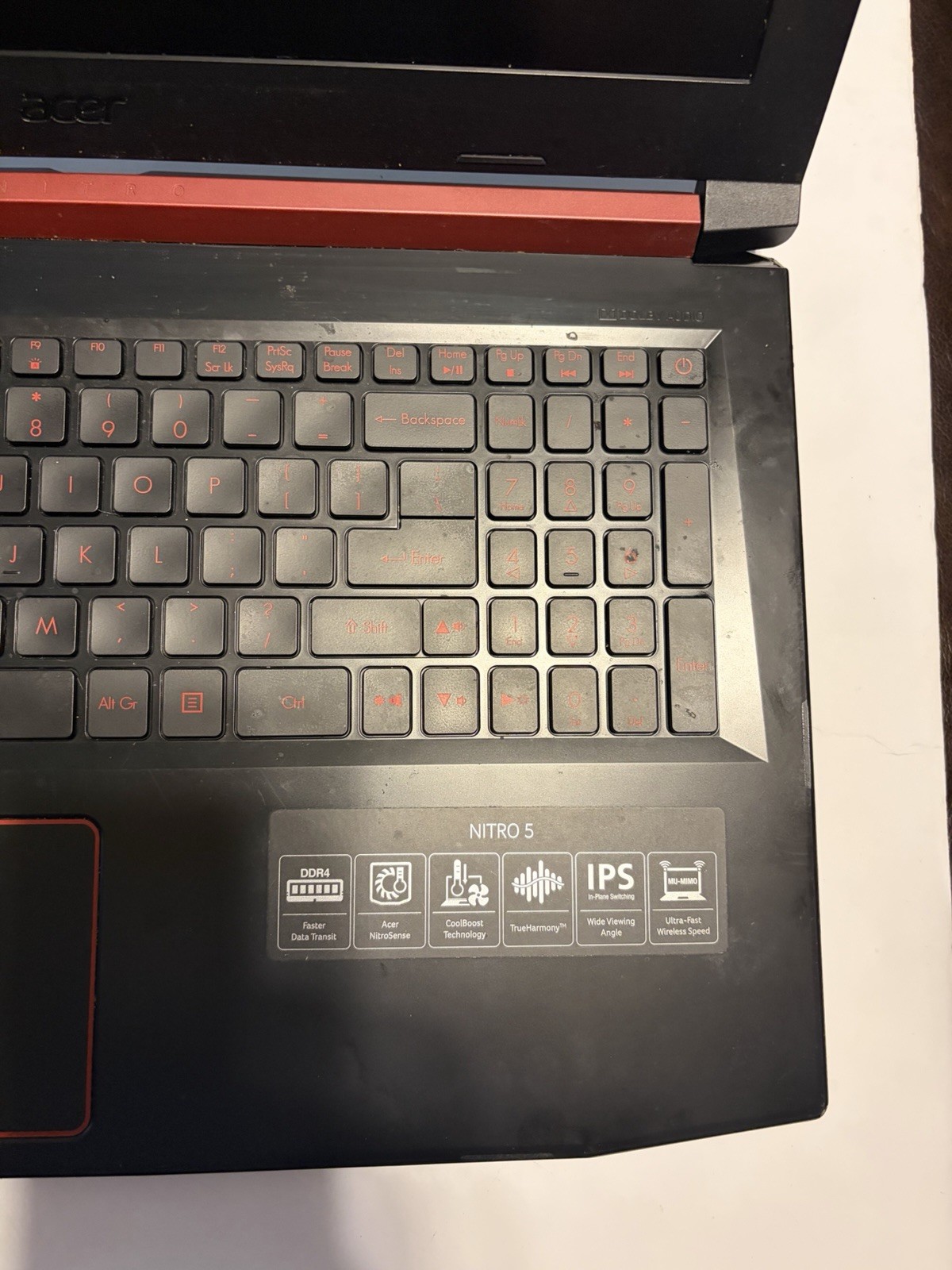 Acer Laptop Nitro 16 Inch GeForce GTX I5 Not Working And No Charger