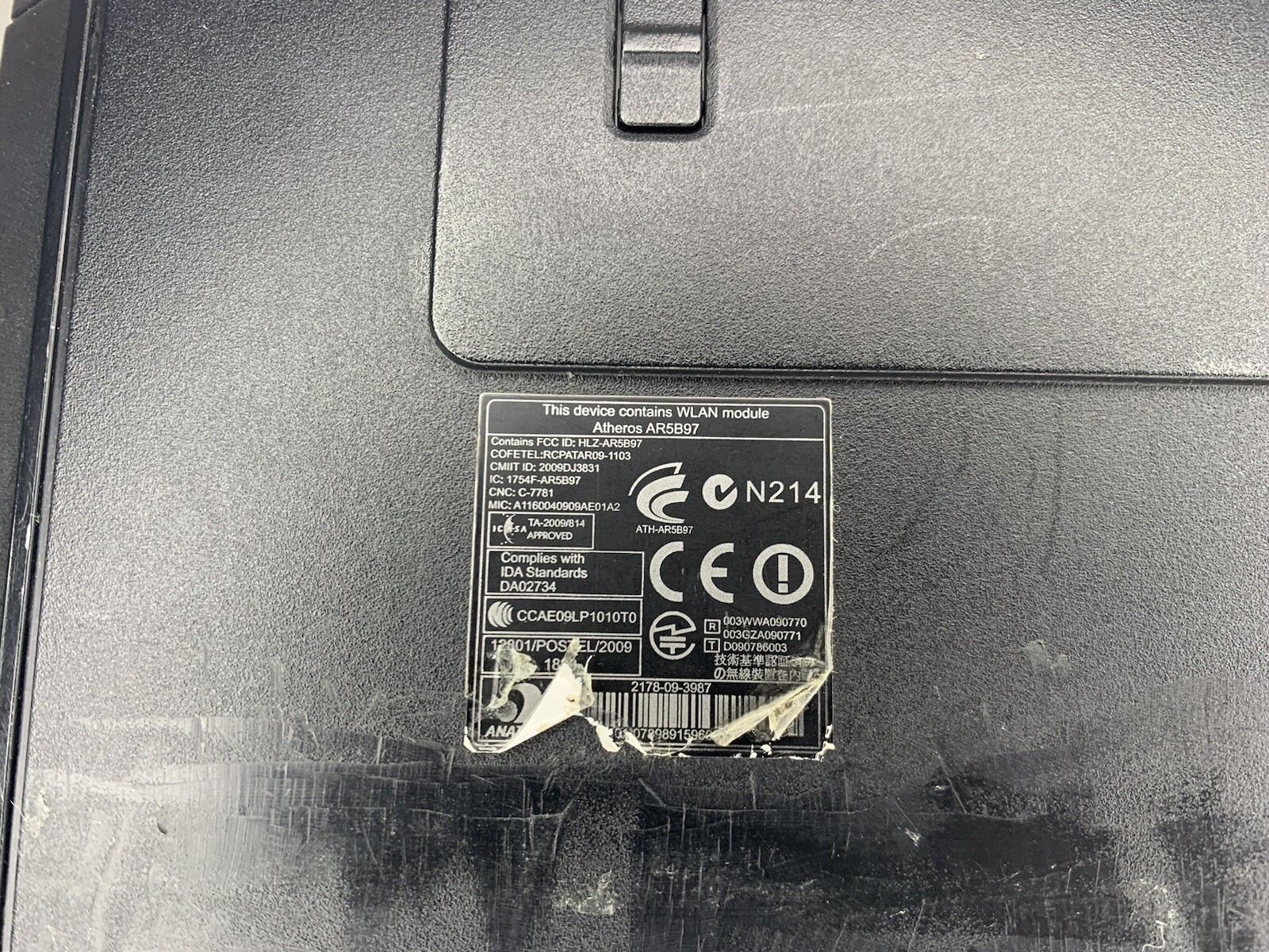 Acer Travel Mate 5760-6477 Laptop No Hard Drive No AC Adapter As Is For Parts!