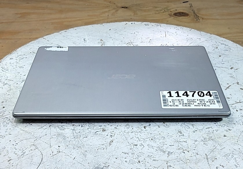 ACER ASPIRE A515-43 Laptop AMD RYZEN 3 3200U 4GB 256GB SEE NOTES