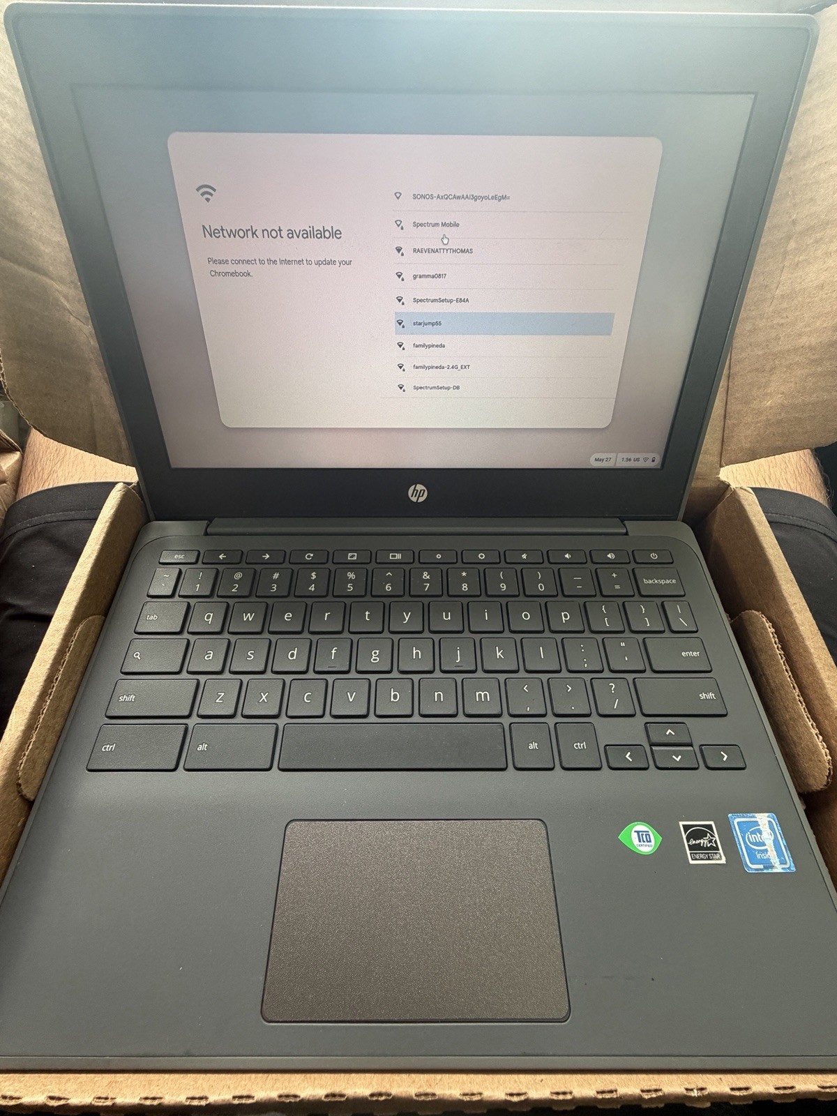 HP Chromebook 14 G4 EE 14in Intel Celeron 4GB RAM 16GB SSD Chrome OS Gray