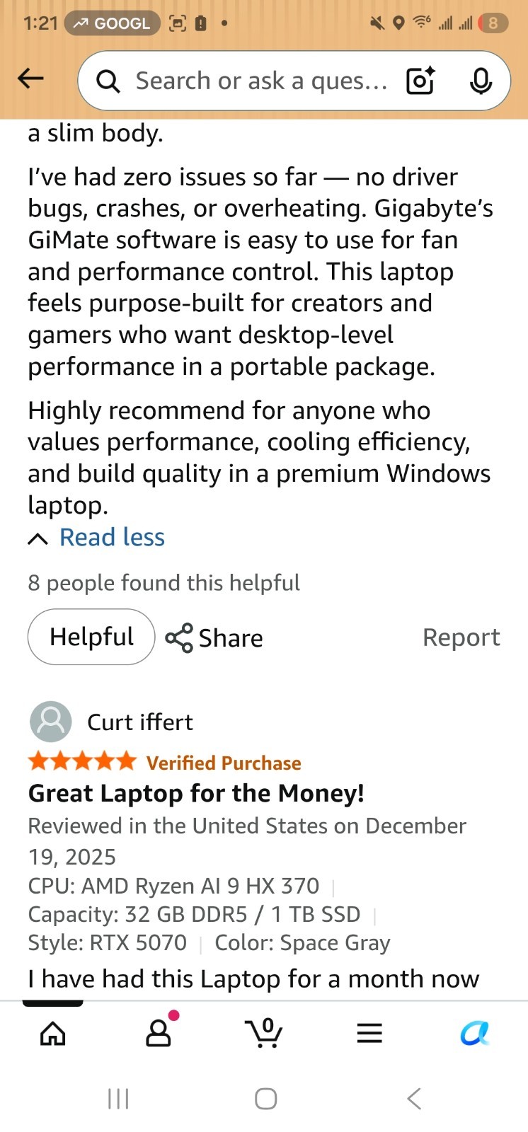 GIGABYTE AERO X16 Copilot+ Laptop 16″ QHD+ Ryzen AI 9 HX 370 RTX 5070 32GB…