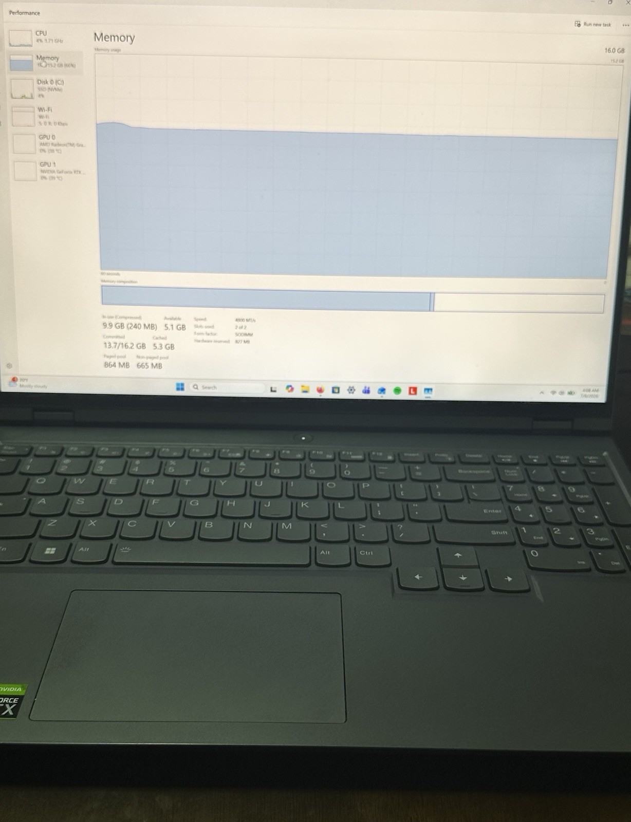 Lenovo LEGION 5 PRO, R9 6900HX, 16GB, 1TB, 3070 Ti Laptop QHD USED FACTORY RESET