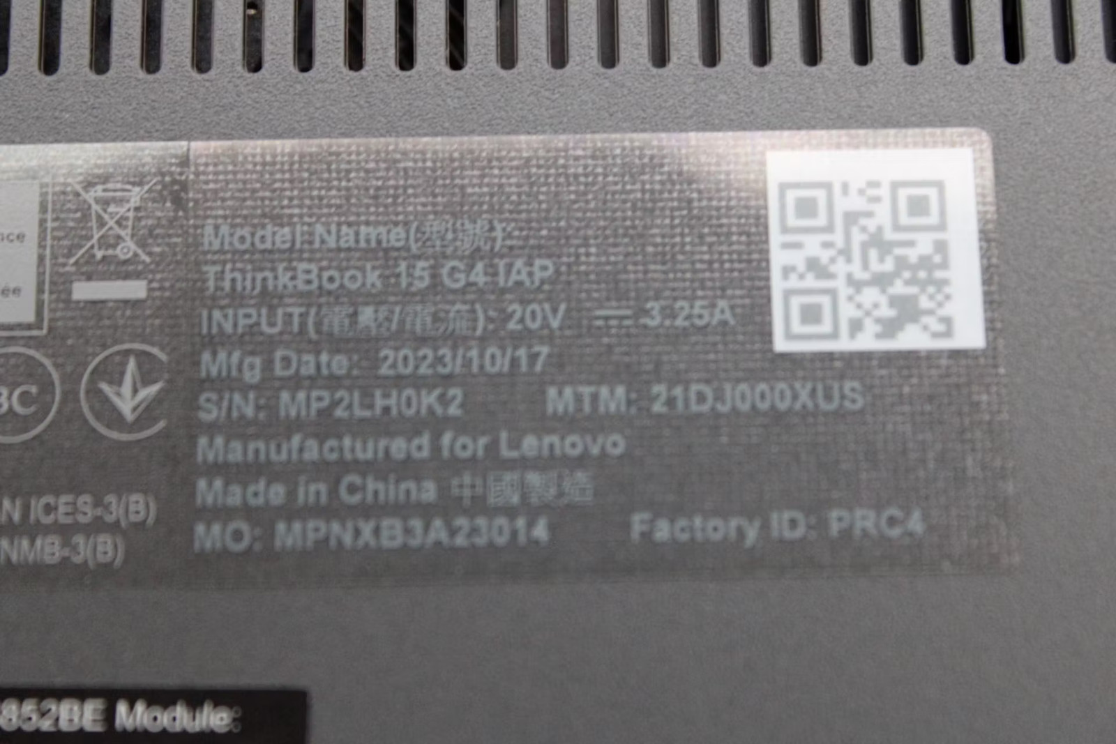 Lenovo ThinkBook 15 G4 IAP i5-1235U, 256GB NVMe, 16GB RAM