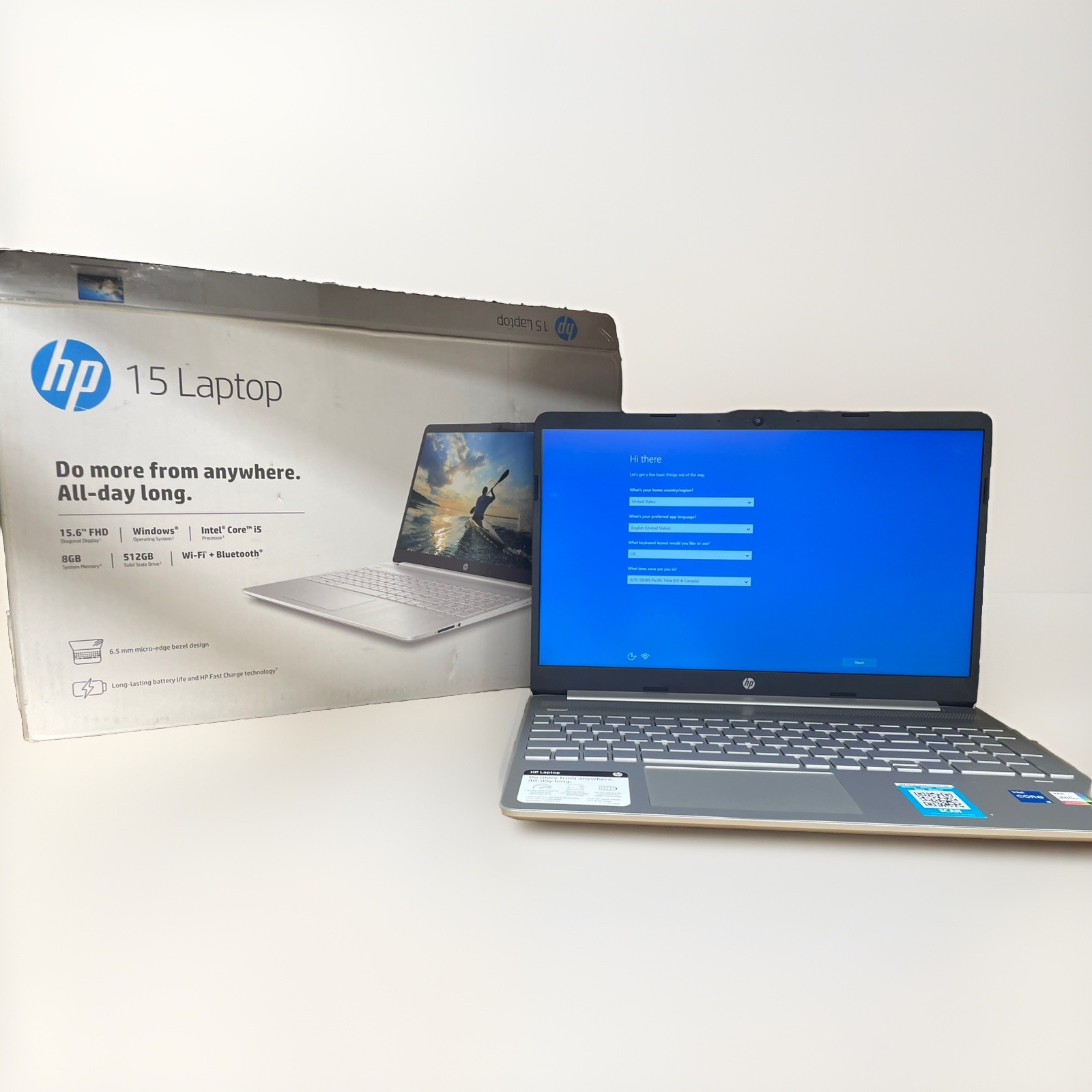 HP 15.6″ Intel Core i5-1135G7, 2.4GHz Intel Iris 8GB Ram 512SSD W11 (USED)