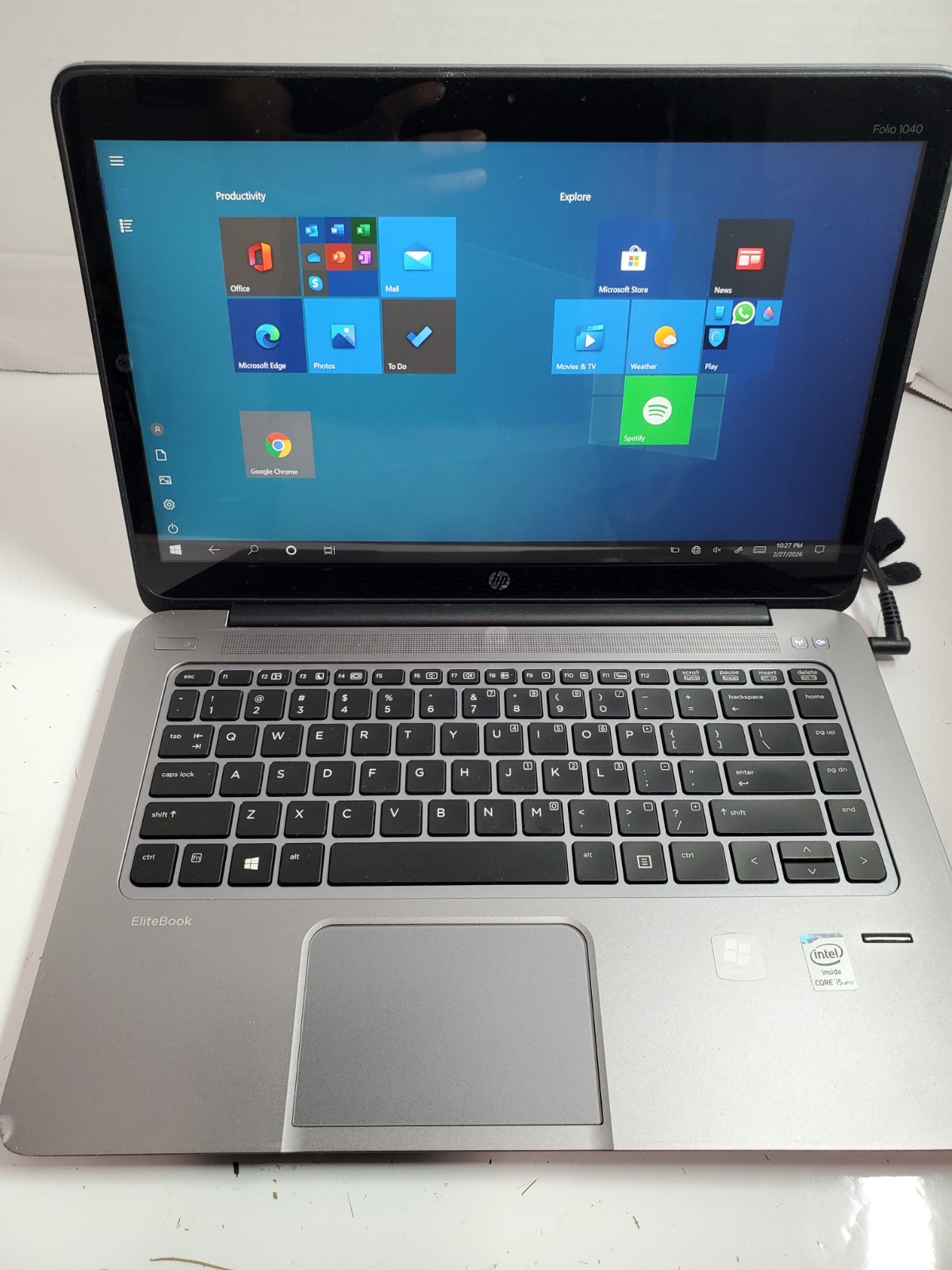HP Elitebook Folio 1040 G1 14″ Intel Core i5-4300U 1.9GHz 8gb RAM 180GB HD Win