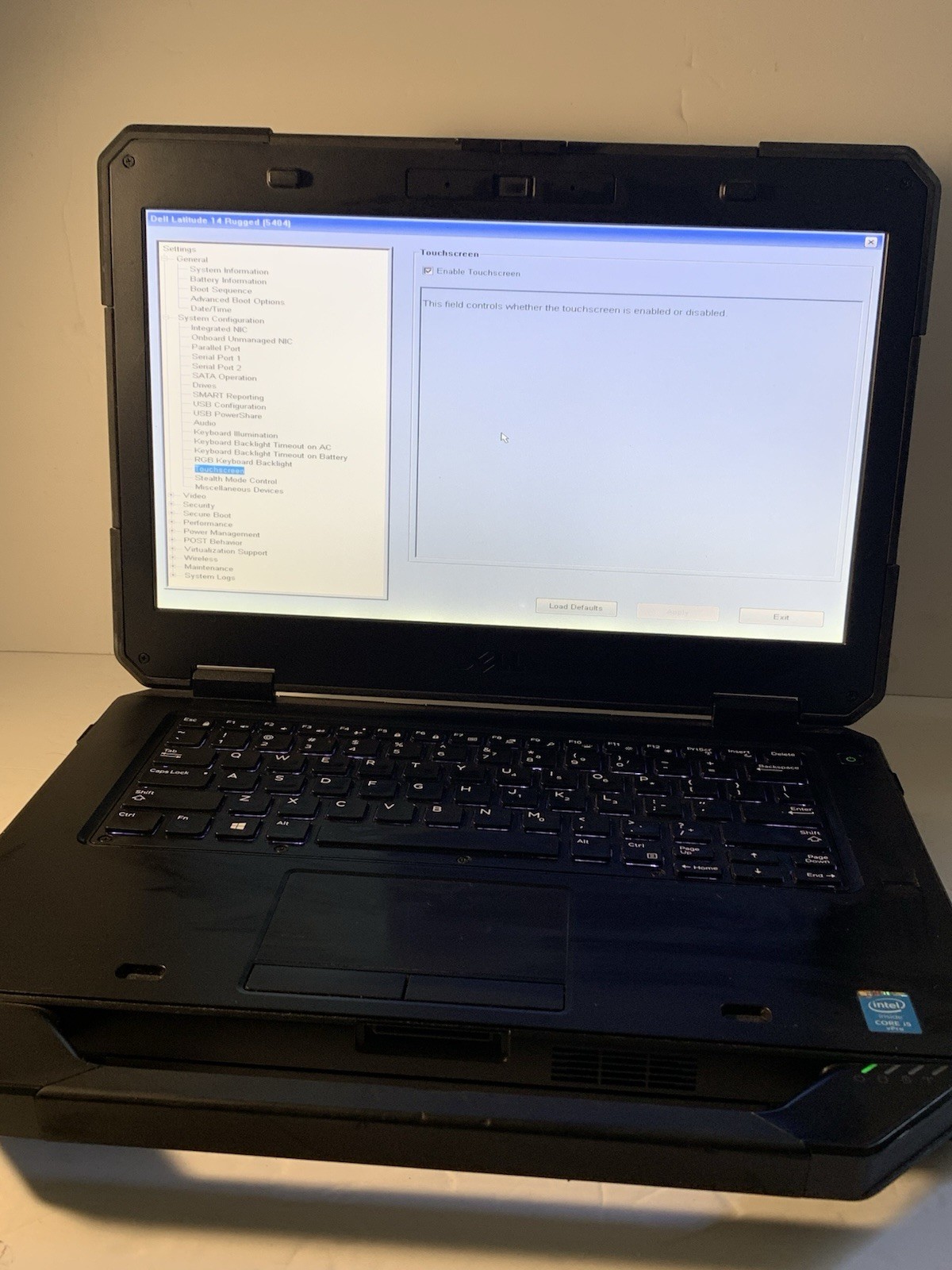 DELL LATITUDE 5404 RUGGED TOUCH i5-4310U 2.0GHZ 8GB RAM 256 SSD Win 10 Touch