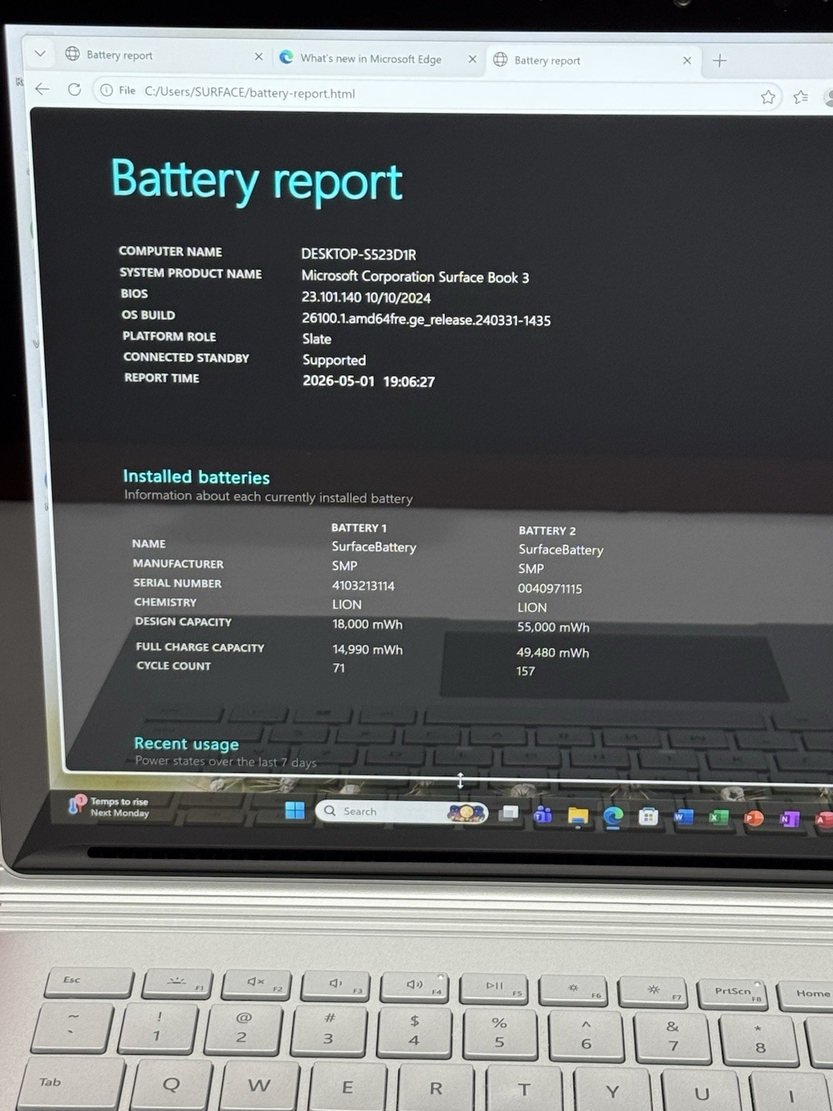 Surface Book 3 14” 1900 i7 1065G7 1.3GHz 16GB RAM 256GB SSD Iris Plus