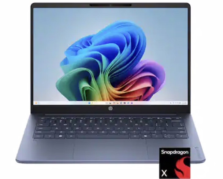 HP – OmniBook 3 – 14″ 2K Touchscreen Laptop – Snapdragon X – 16GB RAM, 512GB SSD