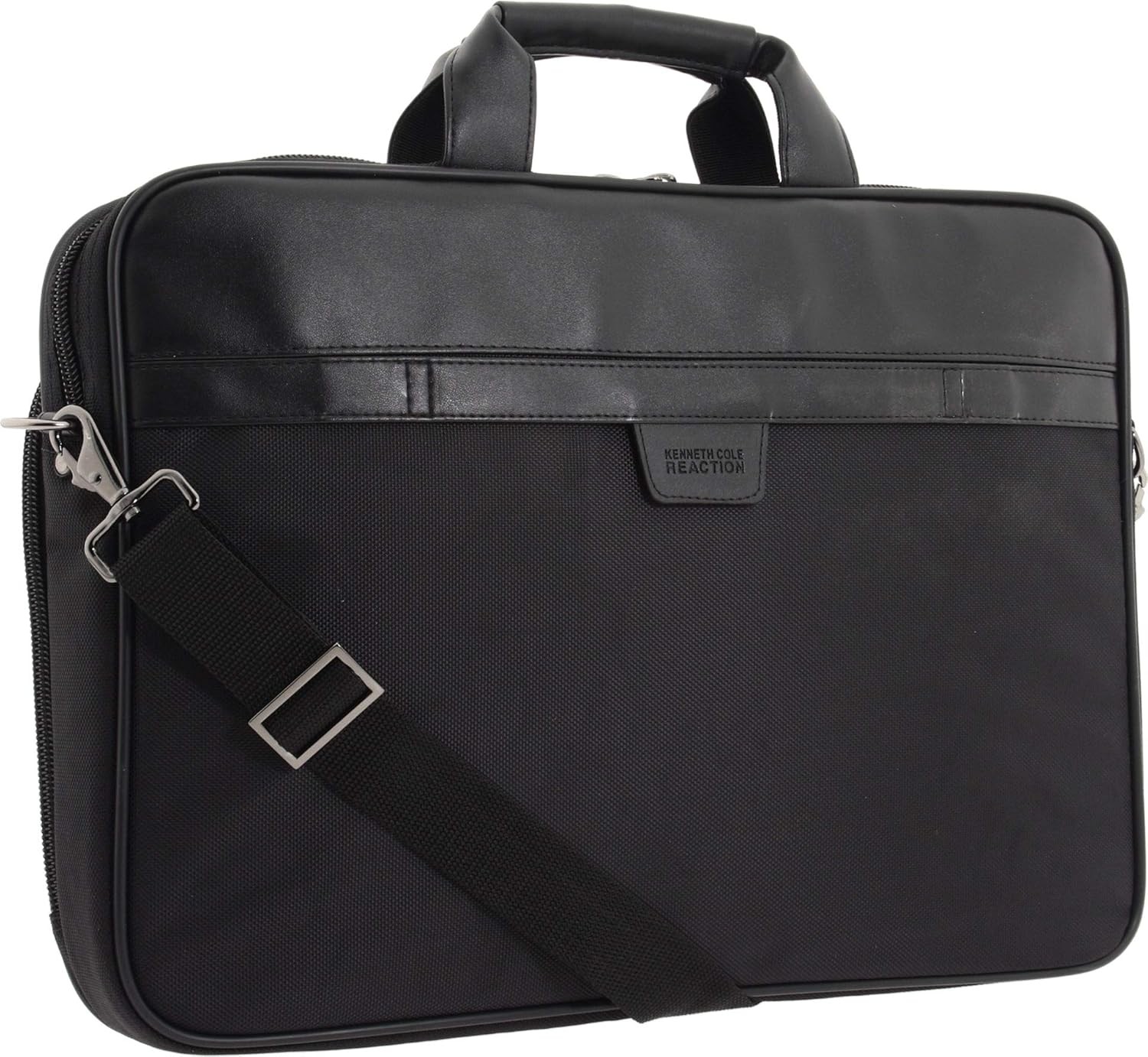 Kenneth Cole Reaction Urban Traveler Slim 18.4″ Laptop Sleeve Top Zip Bag, Black