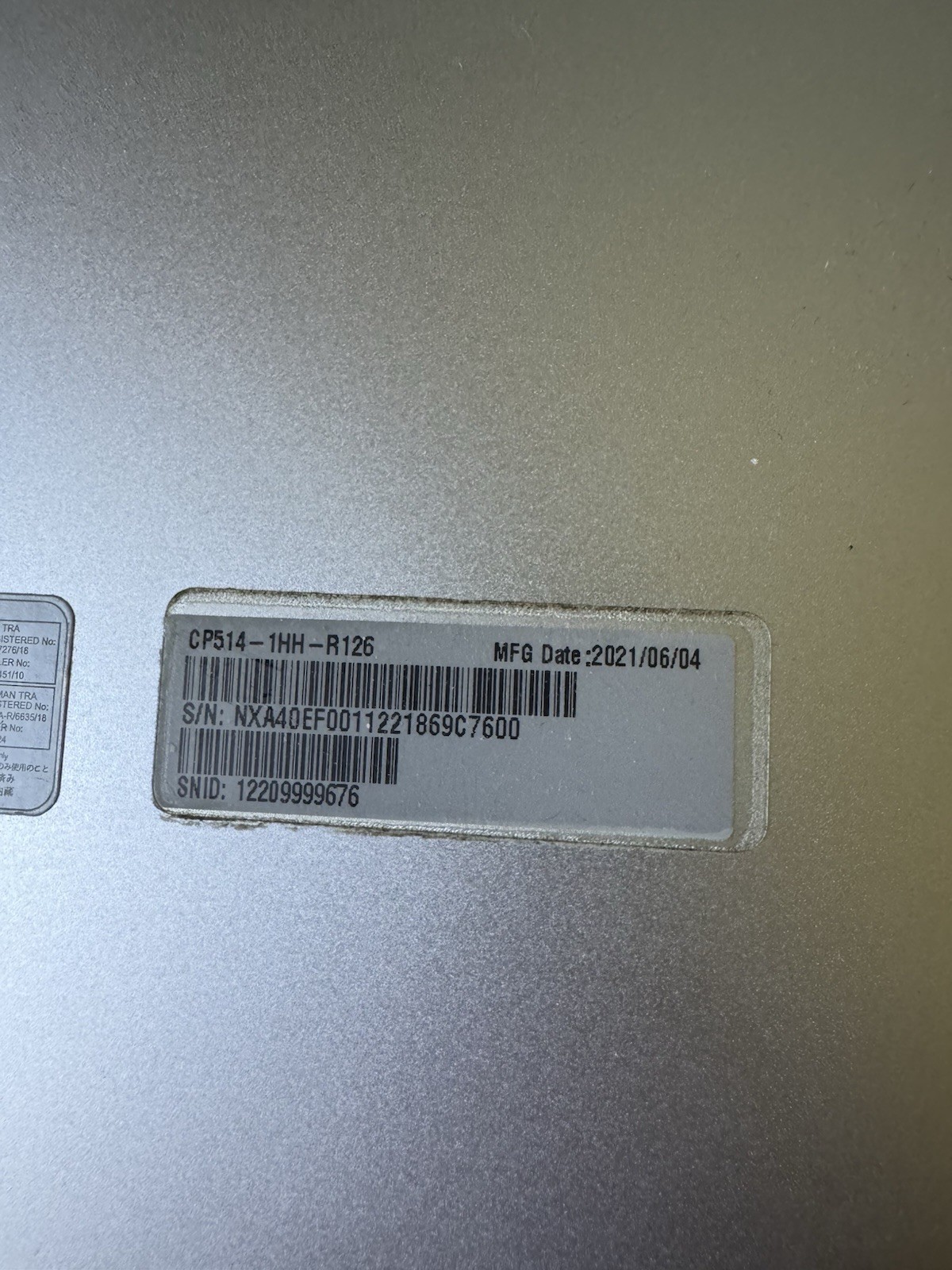 Acer Chromebook CP514-1H AMD Ryzen 5 3500C 8GB RAM 14″ Chrome OS Silver