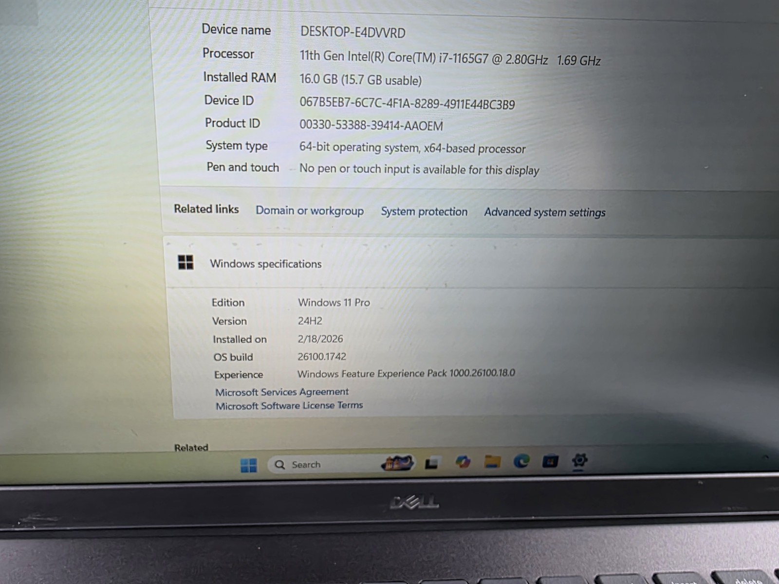 Dell Inspiron 5502 15.6″ Laptop| Intel i7 1165G7|512GB |16GB RAM |Nvidia Win 11