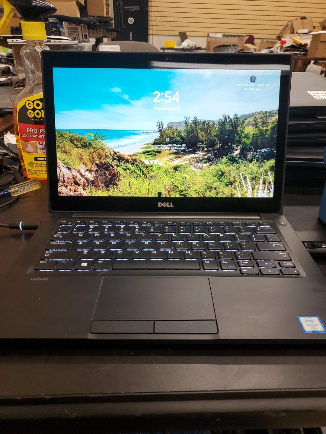 Dell Latitude 7280 Touchscreen 256GB SSD, i5-6300U 16GB Laptop 71625-2 K Poor KB