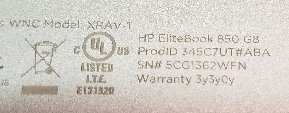 HP EliteBook 850 G8 15.6″ Intel Core i5 1145G7 2.6GHz 16GB RAM 256GB SSD win 11