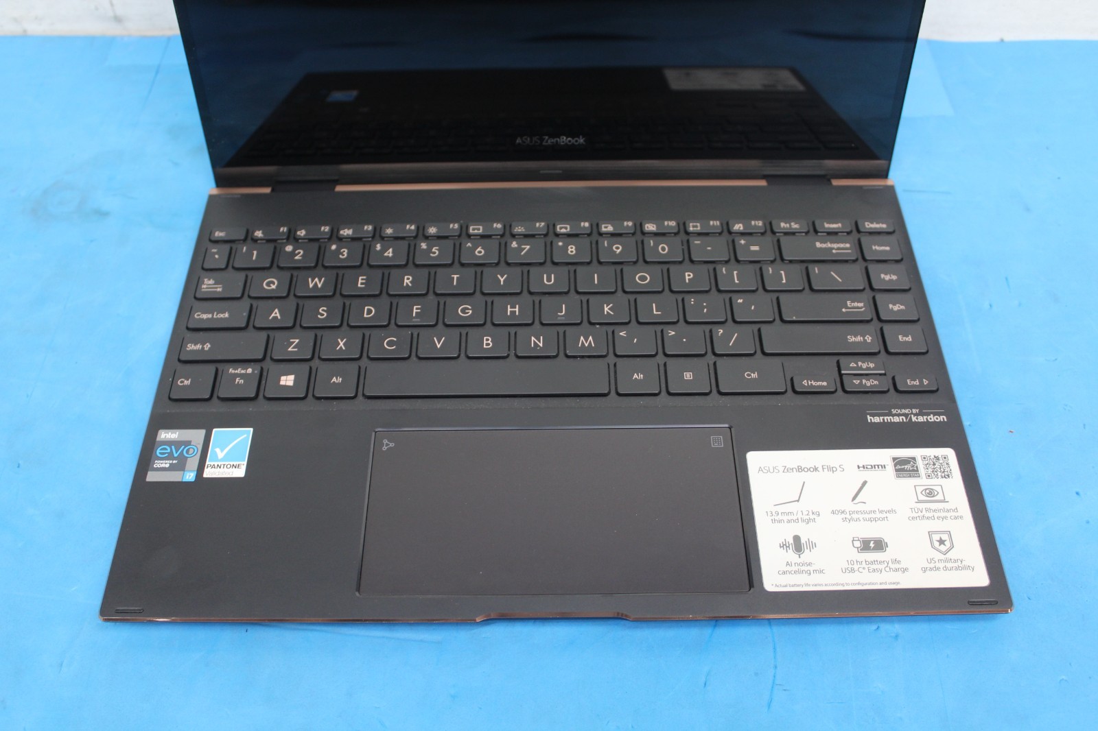 Asus ZenBook Flip S UX371E Laptop Core i7-11th Gen NO SSD PARTS/REPAIR T9C11
