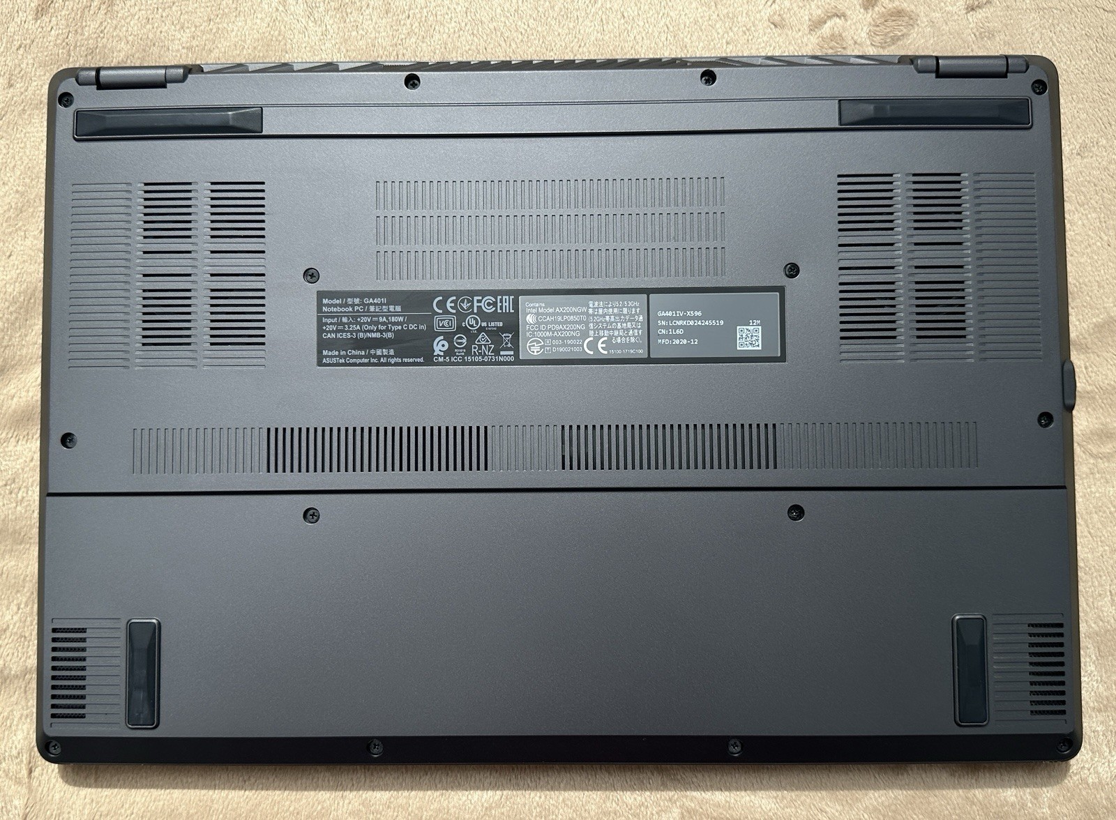 ASUS ROG Zephyrus G14 AniME Matrix GA401IV-XS96 Ryzen 9 16GB 1TB SSD RTX 2060