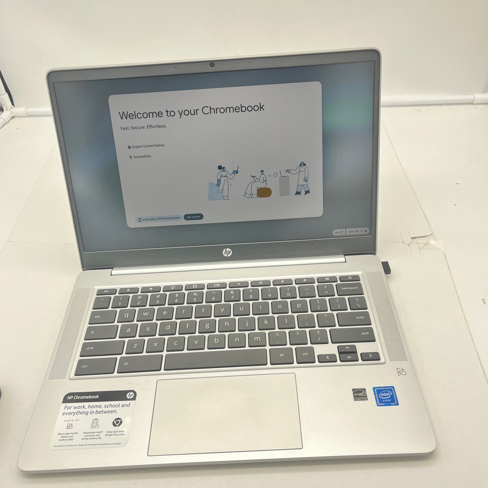 HP Chromebook 14″ FHD, 1.1GHz Celeron, 4GB RAM SDRAM, 64GB eMMC 14a-NA0023CL
