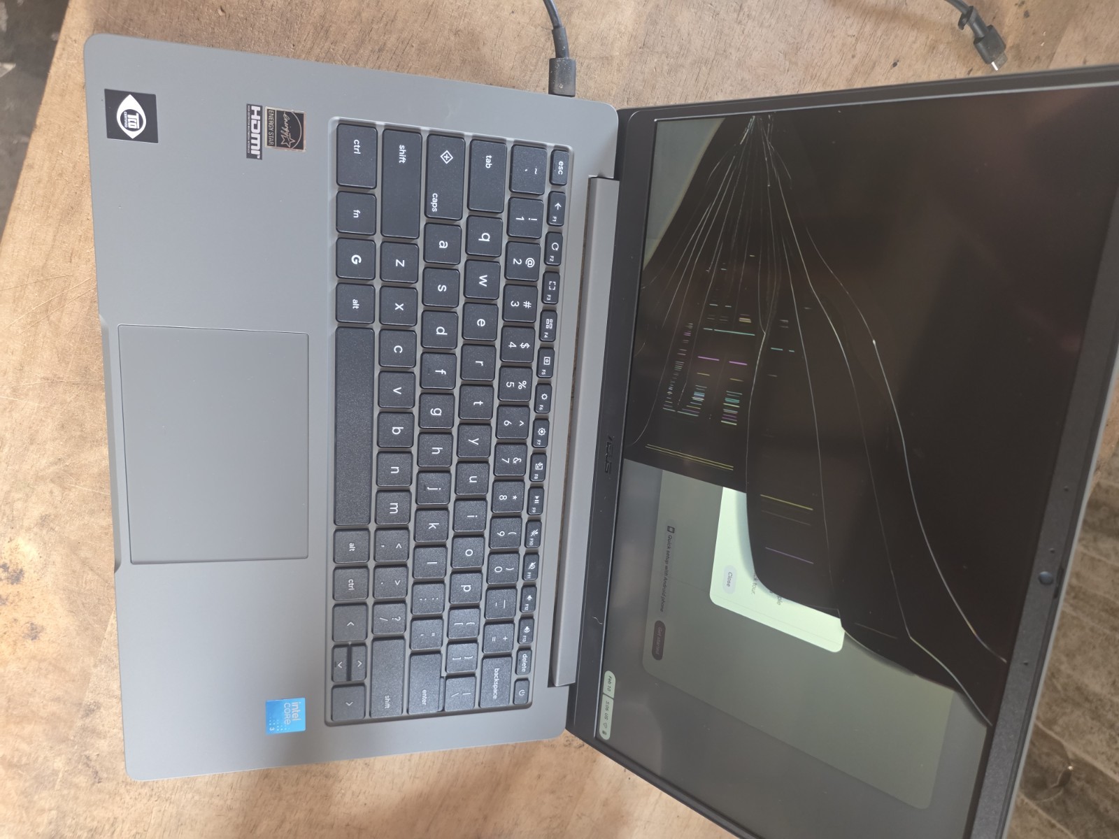 ASUS Chromebook Plus CX 14″ Touchscreen Laptop. Intel Core 3-N355, 256GB, 8GB Lc