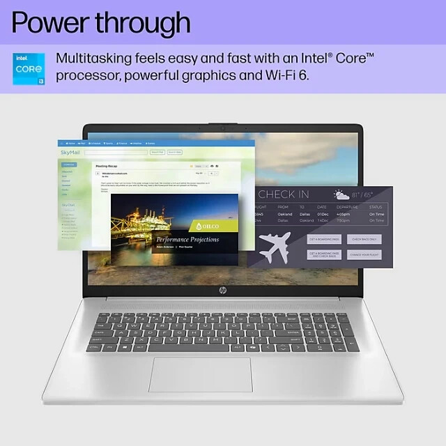 HP 17.3″ FHD Laptop Intel Core i3-N305 8GB RAM 512GB SSD Win11 Home 17-CN3083ST
