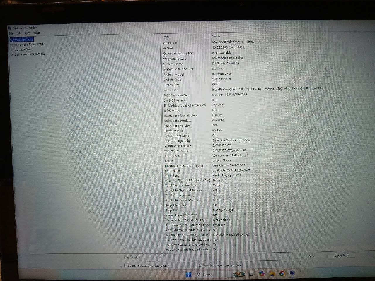 Dell Inspiron 7786 17″ Touch i7 16GB 512GB SSD NVIDIA MX250 *NEW BATTERY*