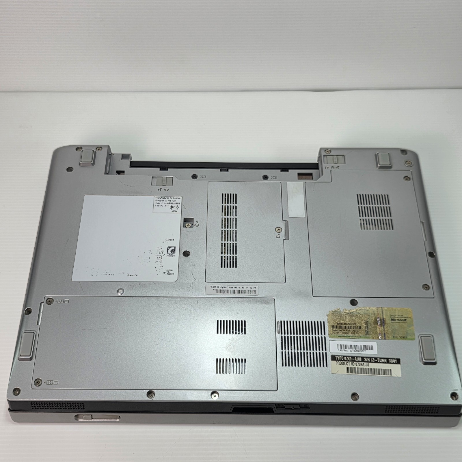 Vintage Lenovo 3000 N200 15″ Laptop Intel Core 2 Duo 2.2GHz