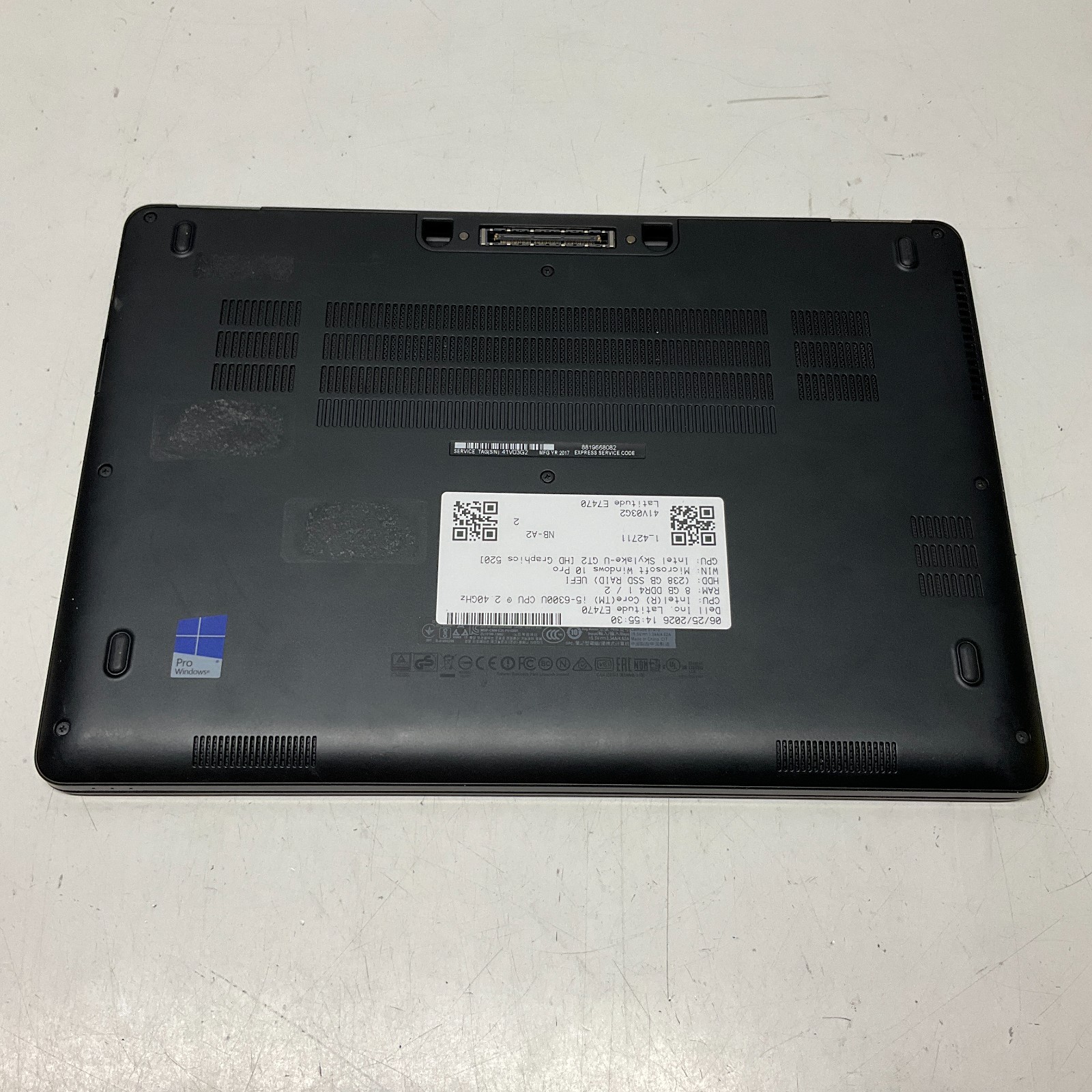 Dell Latitude E7470 Intel i5-6300U 2.4GHz 8GB 256GB SSD Windows 10 Laptop! READ