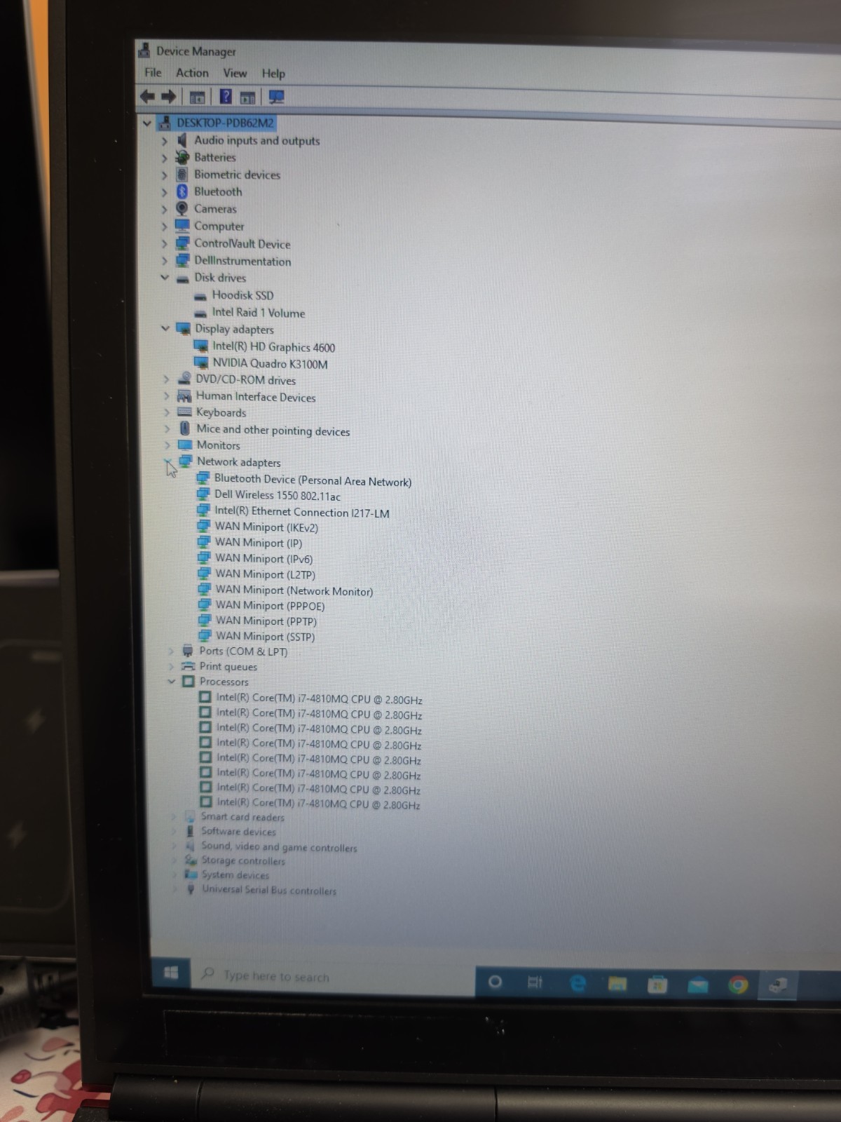 DELL Precision M6800 i7 4810MQ 2.80ghz 32GB 256 MSATA/2 TB HD Touch Screen