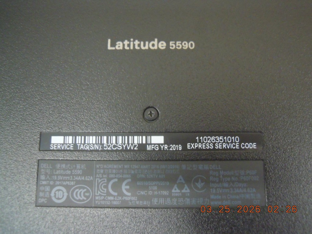 Dell Latitude 5590 Laptop i7-7600U @ 2.80GHz 8GB RAM 512GB M.2 Win 11 Pro #1
