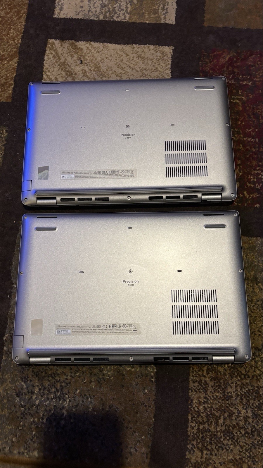 Two Dell Precision 3480 14″ i5-1350P 16GB 512GB SSD Win11 Iris Xe Silver