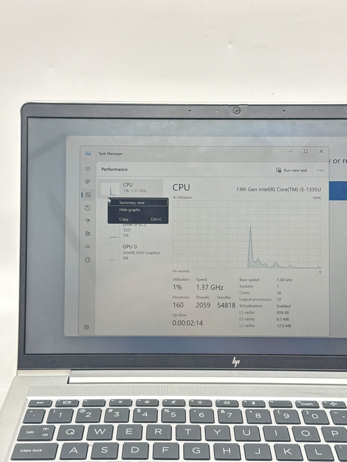HP EliteBook 640 G10 14.0″ Touch Core i5-1335U 256GB SSD 8GB RAM – Screen Marks