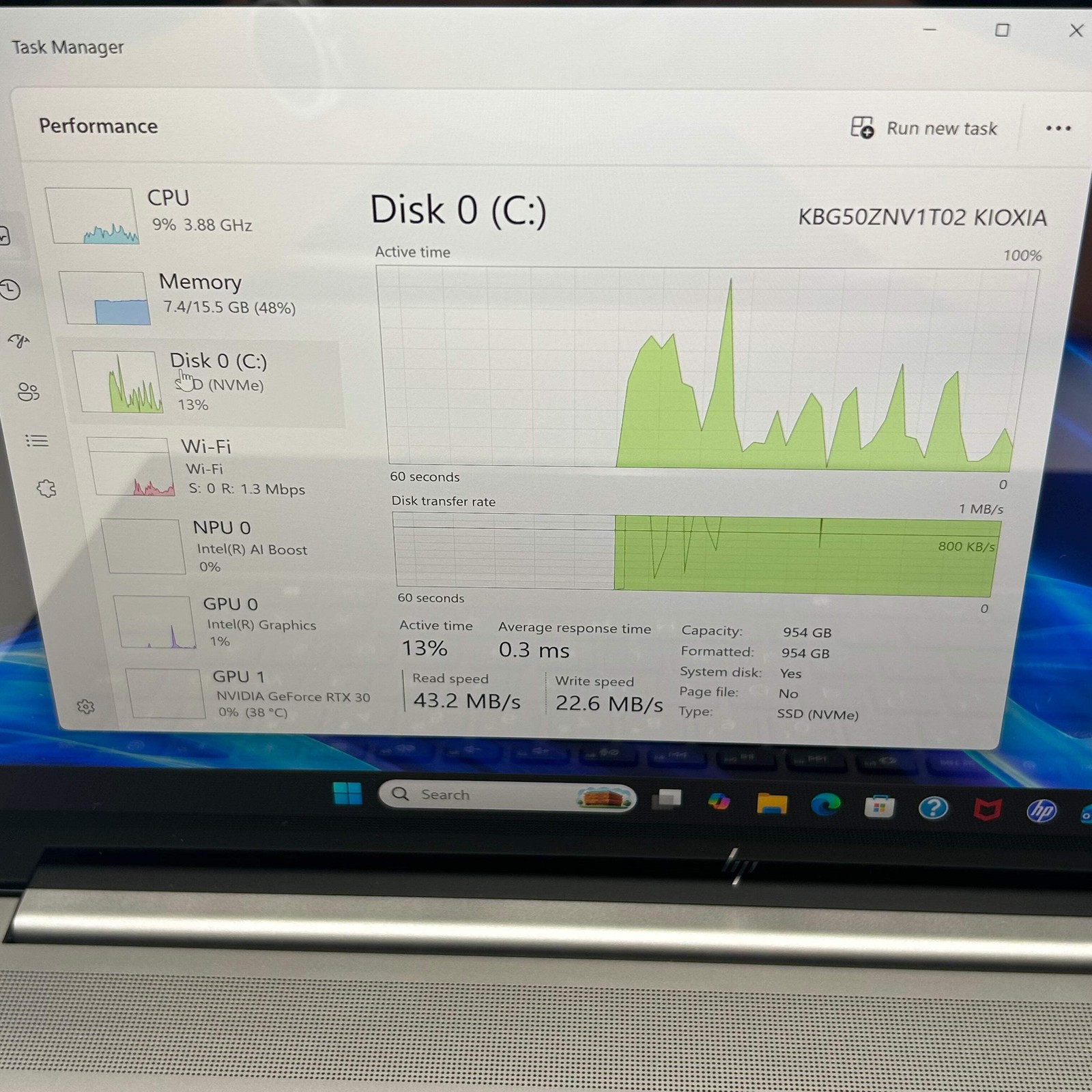 HP Envy 17″ Intel Ultra 7 155U 1TB 16GB RAM RTX 3050 17-CW1087NR – New Open Box