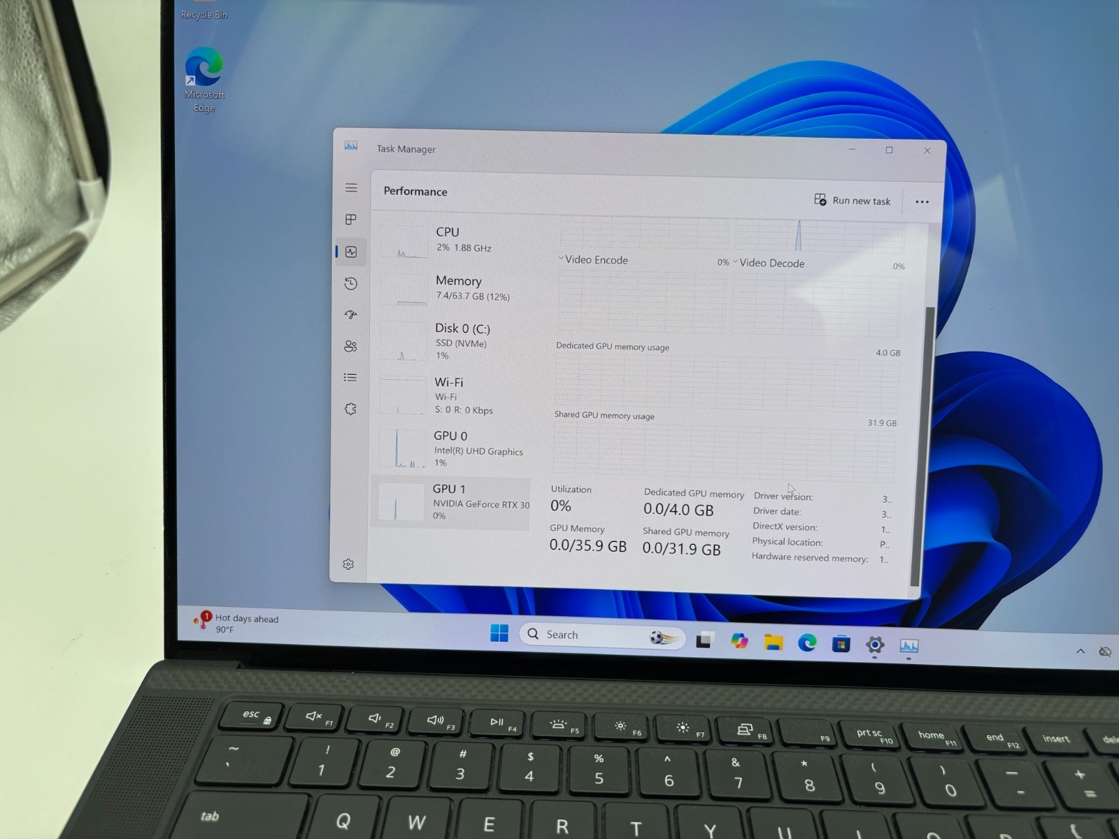 Dell XPS 15 9510 15.6″ 1 TB SSD 64 GB RAM i7-11800H RTX 3050 Windows 11 Pro