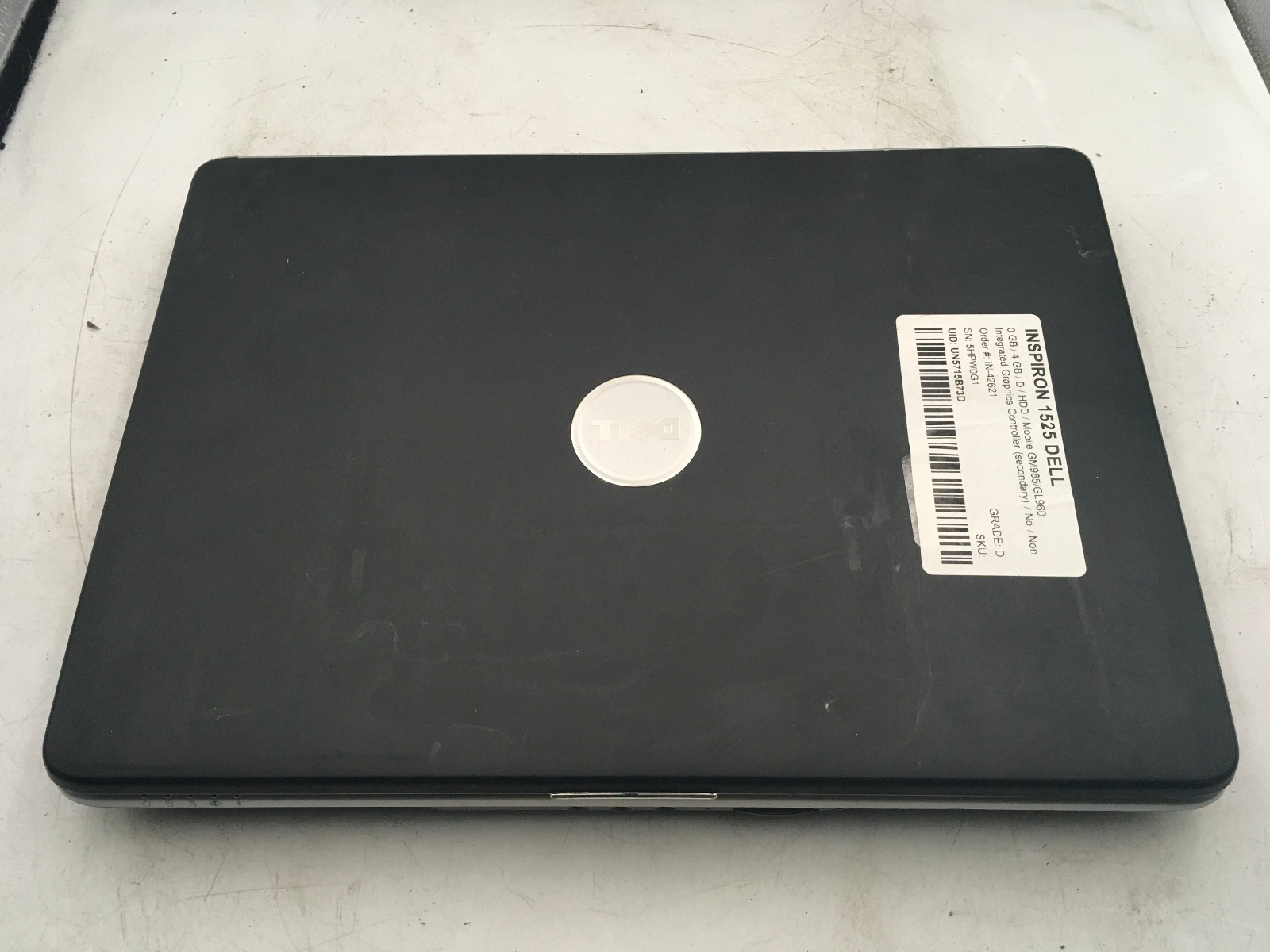 DELL INSPIRON 1525 – BOOTS TO BIOS – INTEL PENTIUM DUAL CORE – 4GB RAM – READ-BB