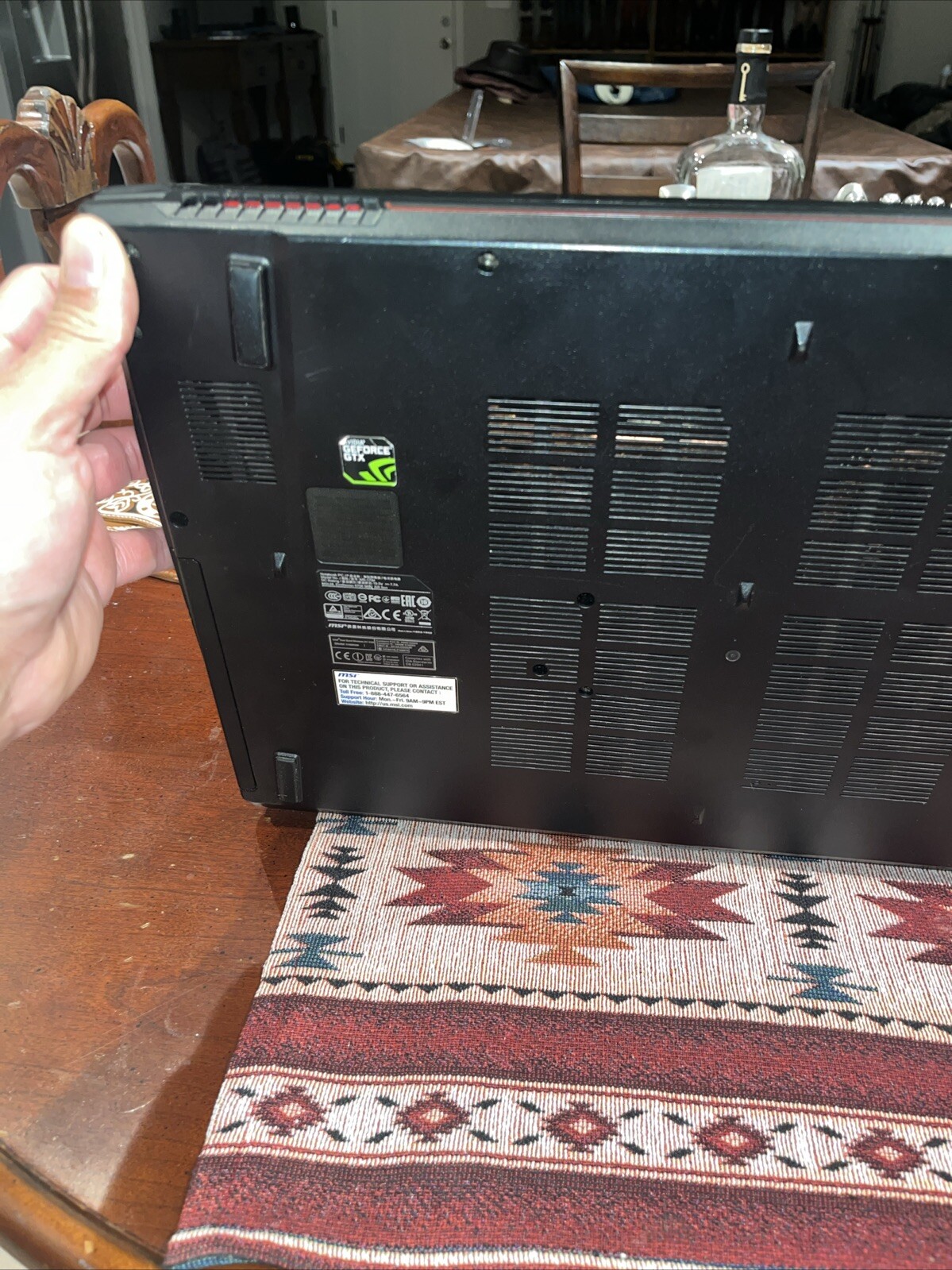 MSI GE62 Apache Pro 15.6″ Gaming Laptop GTX960M – Parts Unable To Test