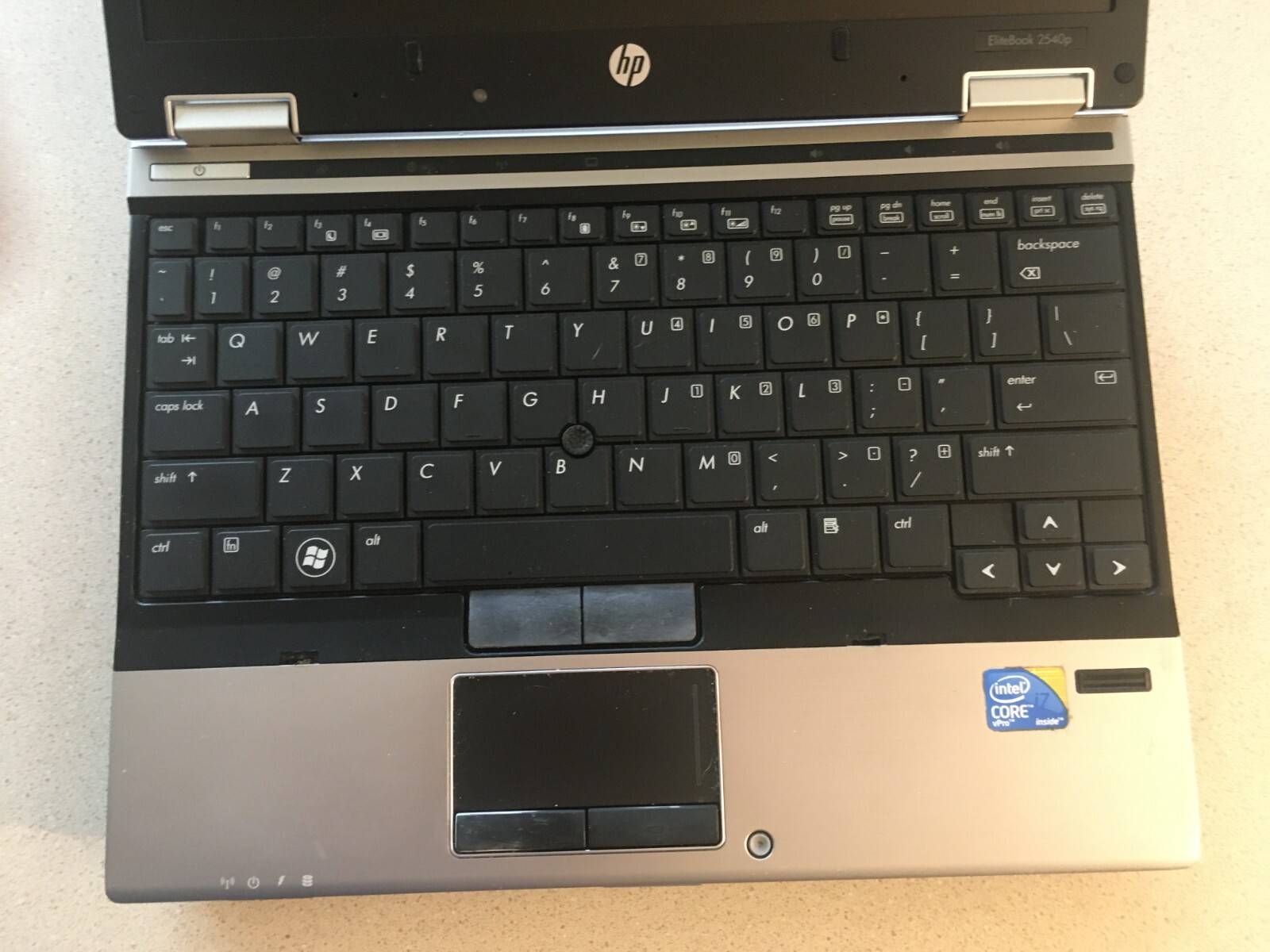HP 2540P, i7-L640, Windows 10 Pro, 800GB SSD, 16GB Ram, MS Office