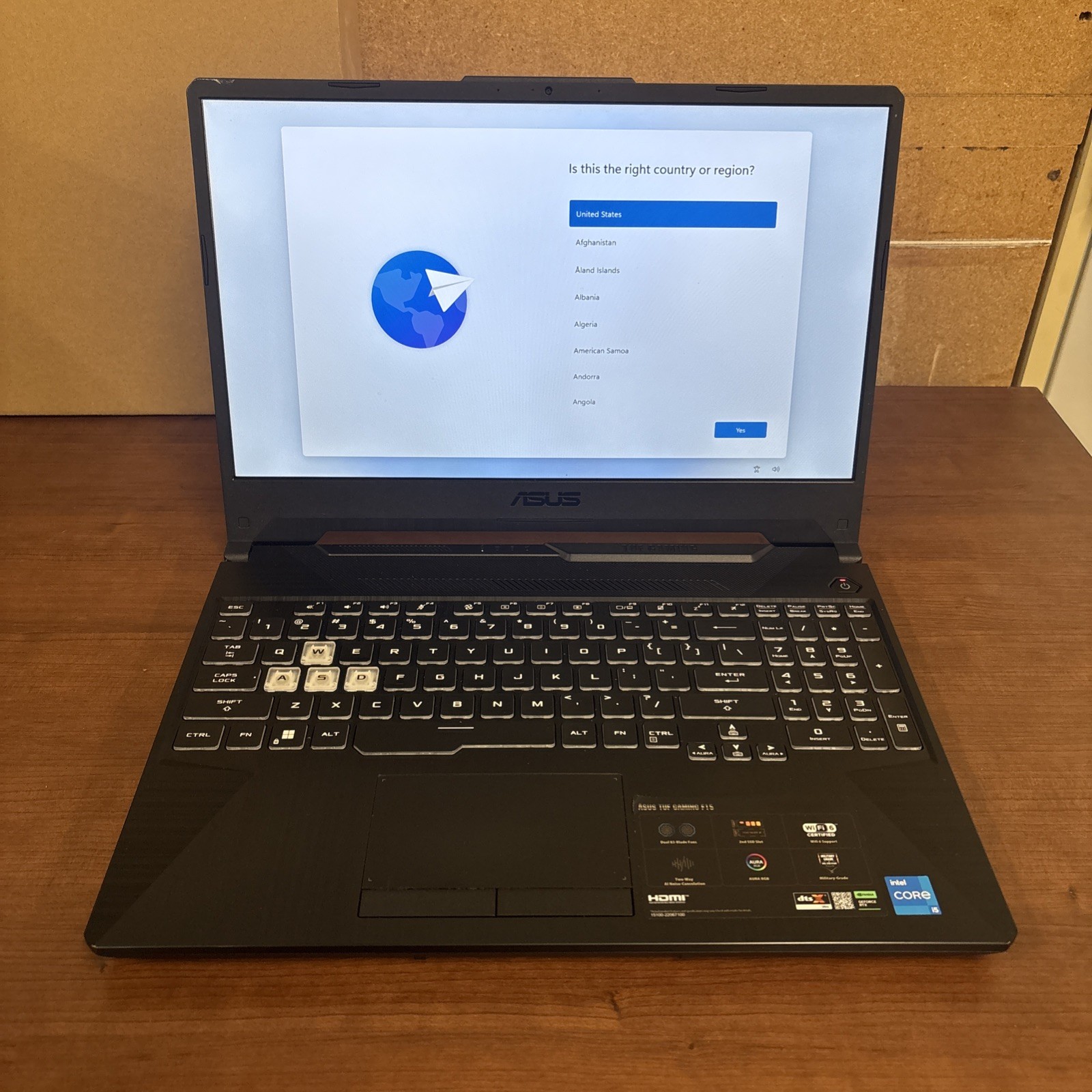 ASUS TUF Gaming F15 FX506HF – RTX 2050 – i5-11400H – 8GB RAM – 512GB SSD